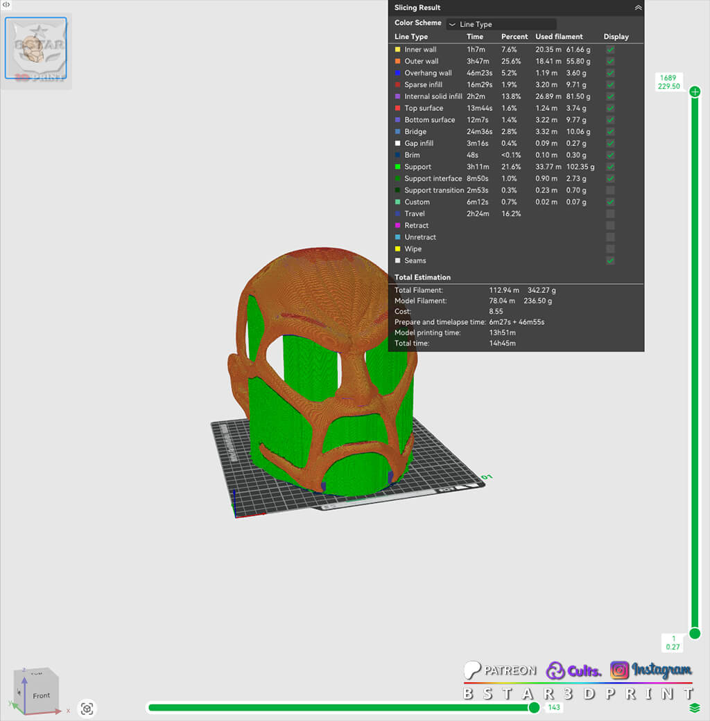 Colossal Titan Mask - Attack on Titan Anime Cosplay 3D Model