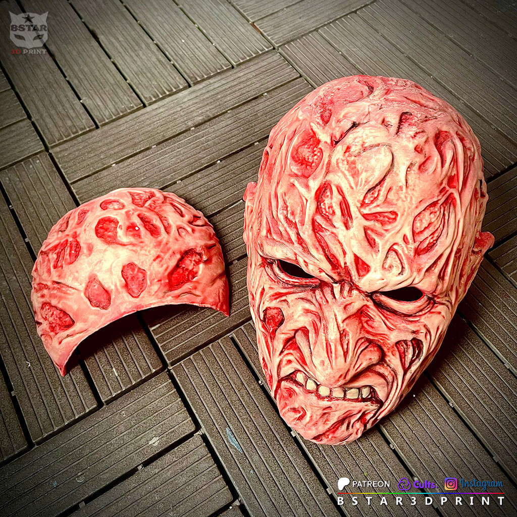 Freddy Krueger Wearable Mask - A Nightmare on Elm Street 3D Model