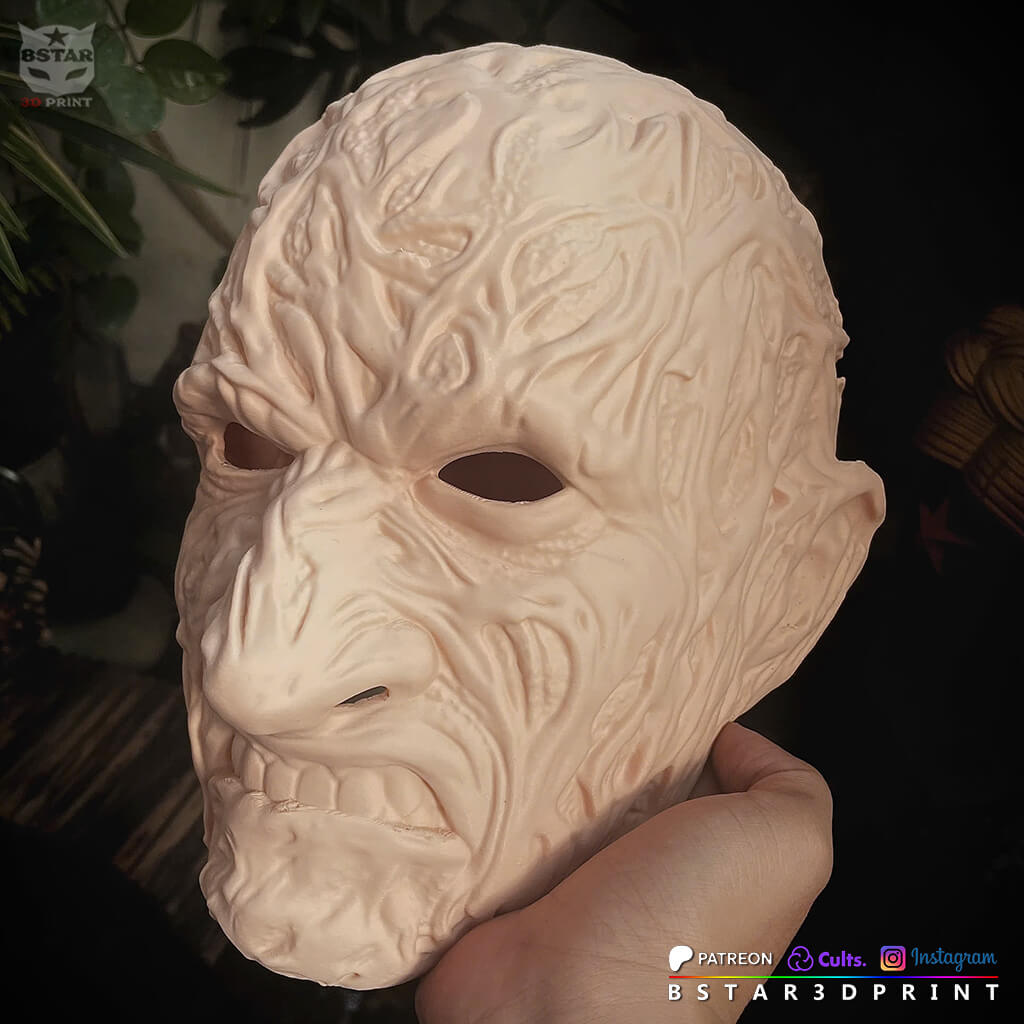 Freddy Krueger Wearable Mask - A Nightmare on Elm Street 3D Model