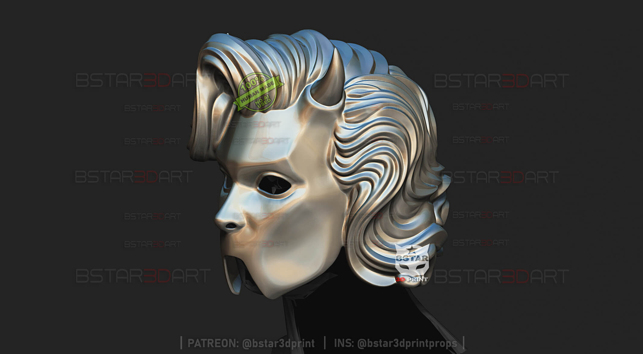Ghost Band Ghoulette Helmet Nameless Ghoul Cosplay 3D Model