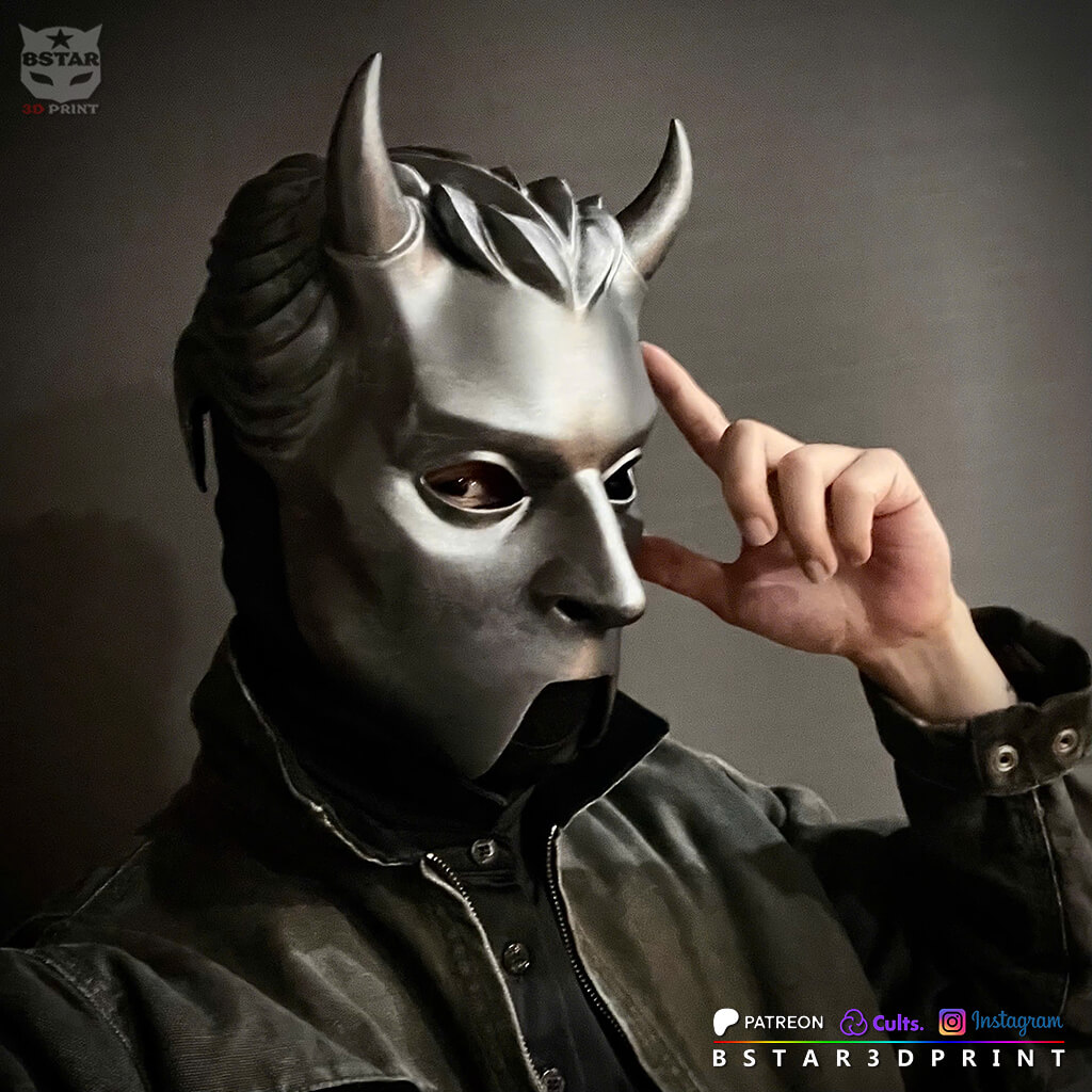 Ghost Band Prequelle Nameless Ghoul Mask HLW Cosplay 3D Model