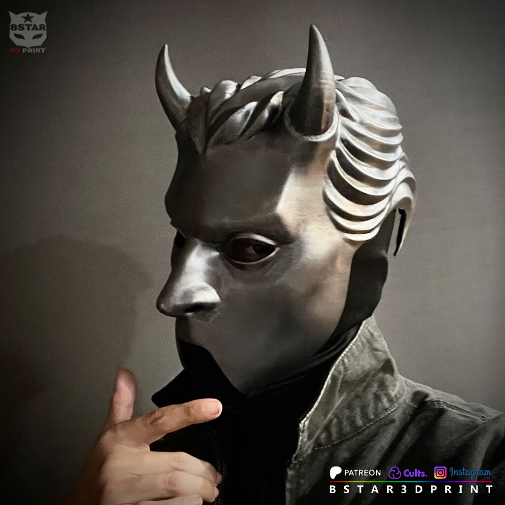 Ghost Band Prequelle Nameless Ghoul Mask HLW Cosplay 3D Model