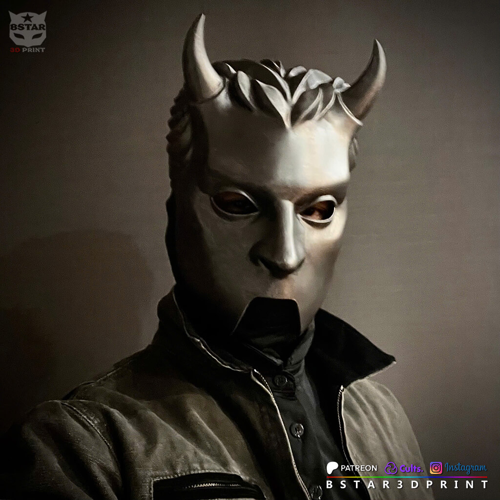 Ghost Band Prequelle Nameless Ghoul Mask HLW Cosplay 3D Model