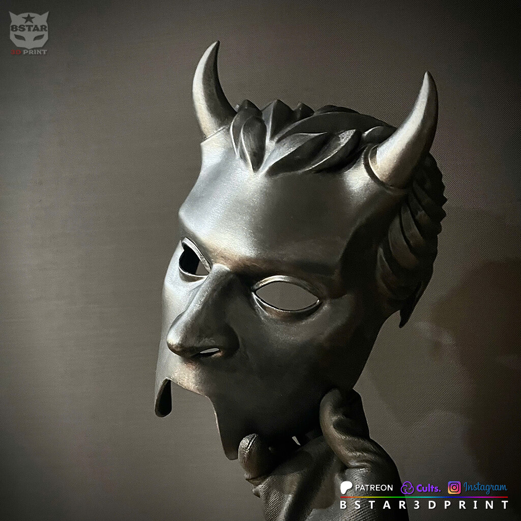 Ghost Band Prequelle Nameless Ghoul Mask HLW Cosplay 3D Model