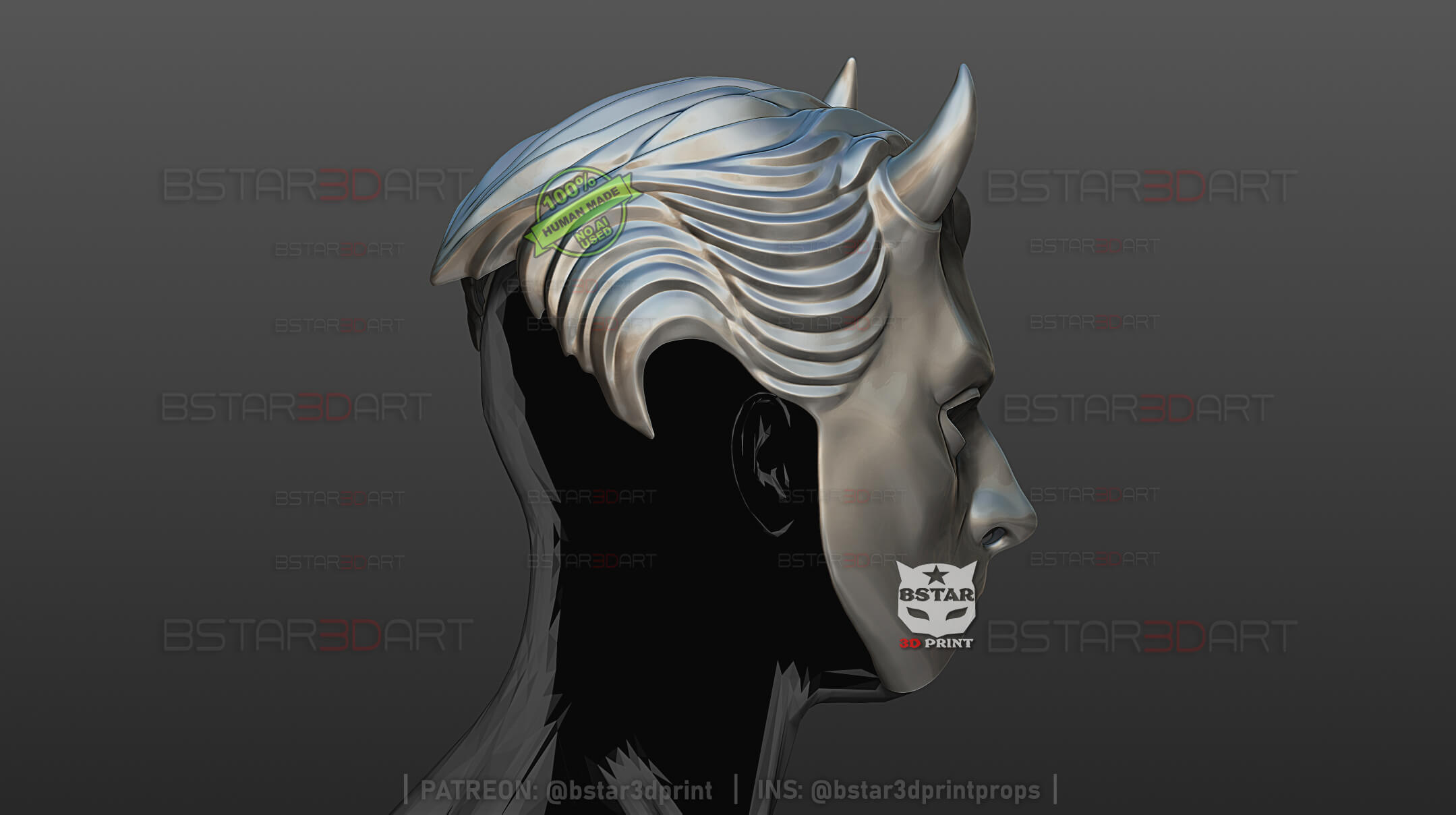 Ghost Band Prequelle Nameless Ghoul Mask HLW Cosplay 3D Model