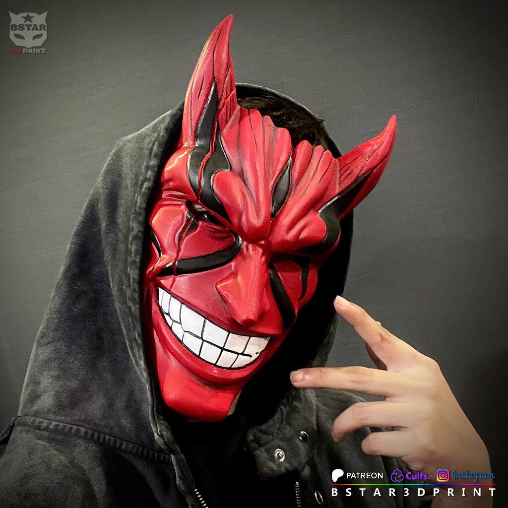 Kenpachi Zaraki Bankai Mask &ndash Bleach Anime TYBW 3D Model