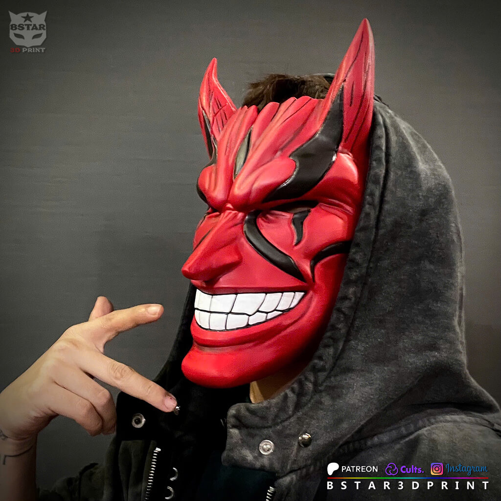 Kenpachi Zaraki Bankai Mask &ndash Bleach Anime TYBW 3D Model