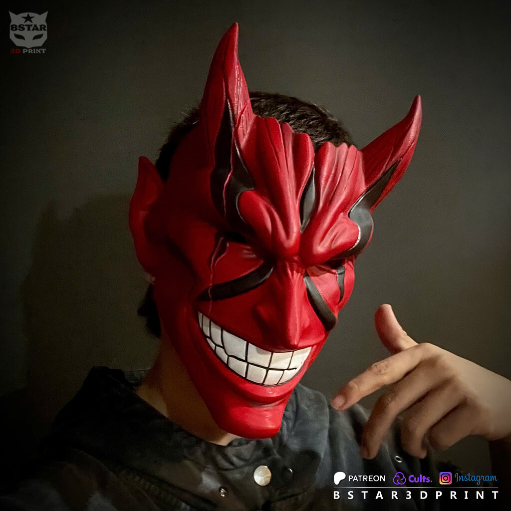 Kenpachi Zaraki Bankai Mask &ndash Bleach Anime TYBW 3D Model