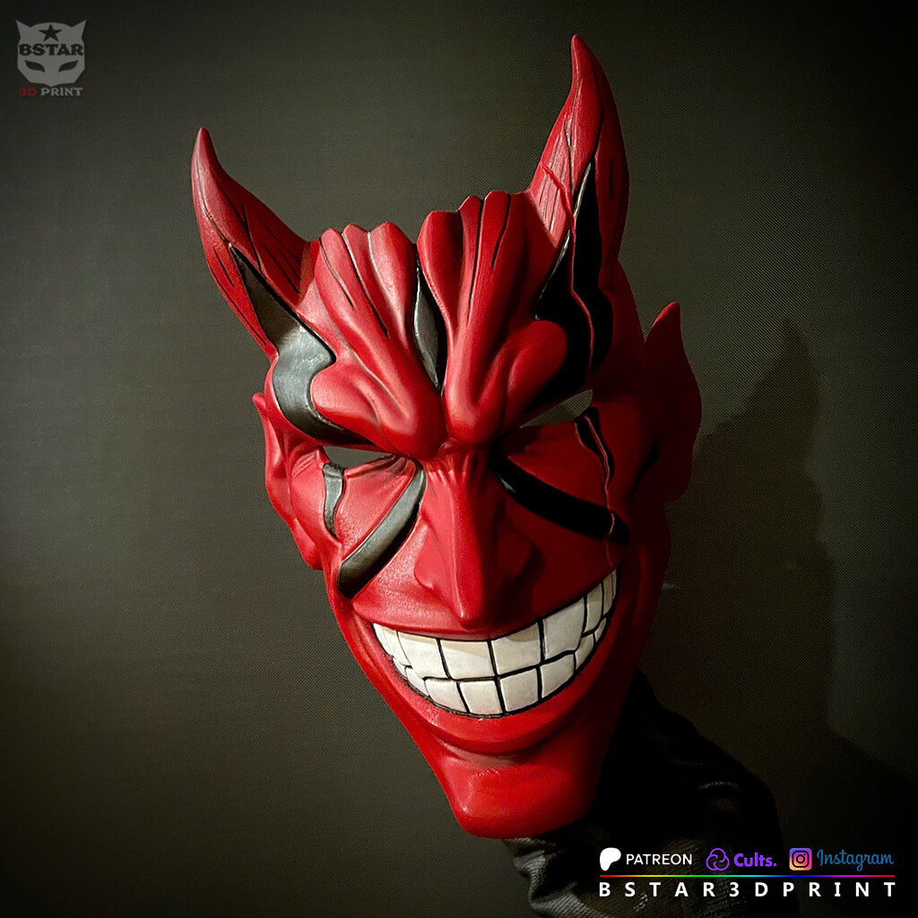 Kenpachi Zaraki Bankai Mask &ndash Bleach Anime TYBW 3D Model