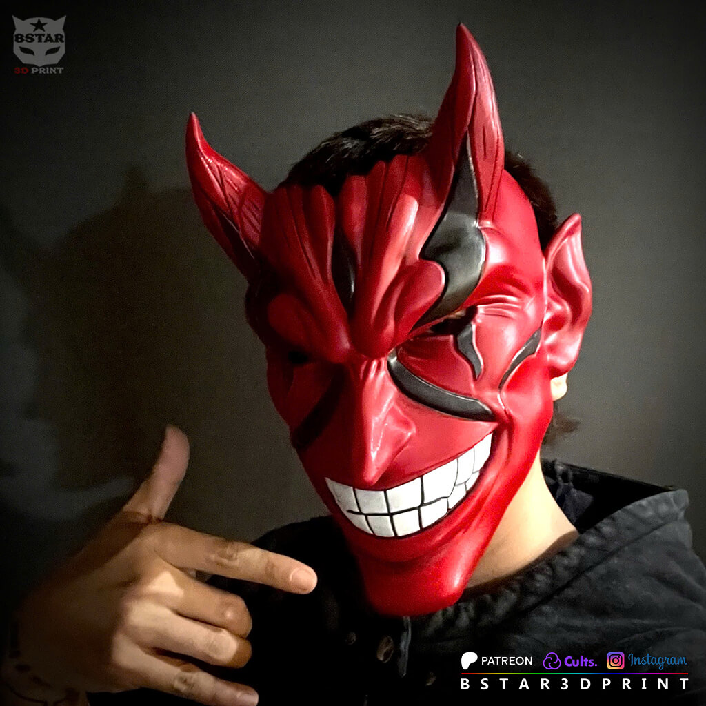 Kenpachi Zaraki Bankai Mask &ndash Bleach Anime TYBW 3D Model