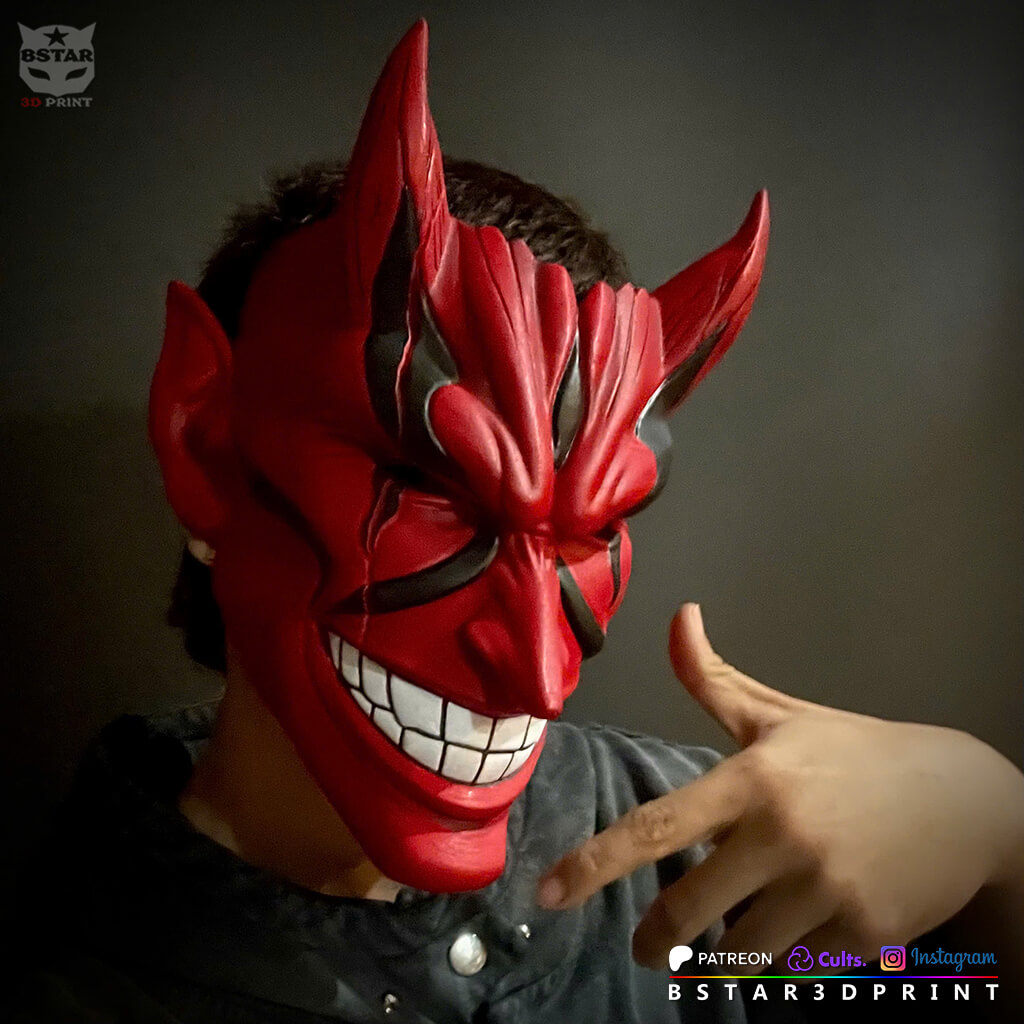 Kenpachi Zaraki Bankai Mask &ndash Bleach Anime TYBW 3D Model