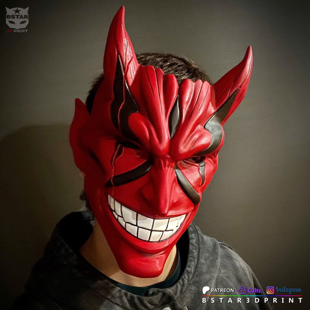 Kenpachi Zaraki Bankai Mask &ndash Bleach Anime TYBW 3D Model