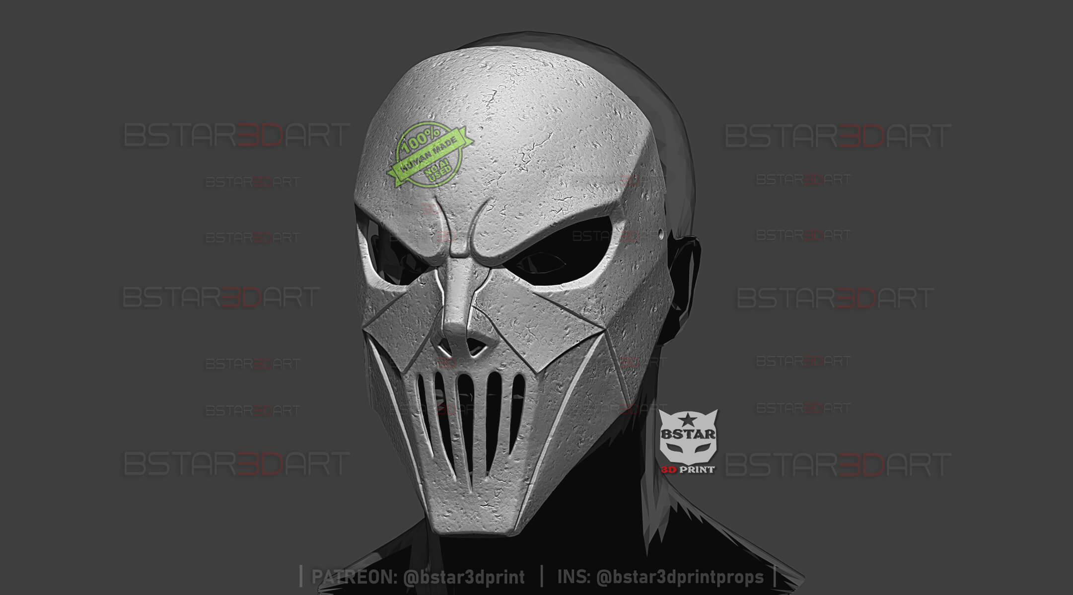 Mick Thomson Slipknot Mask - Halloween Cosplay - STL File 3D Model
