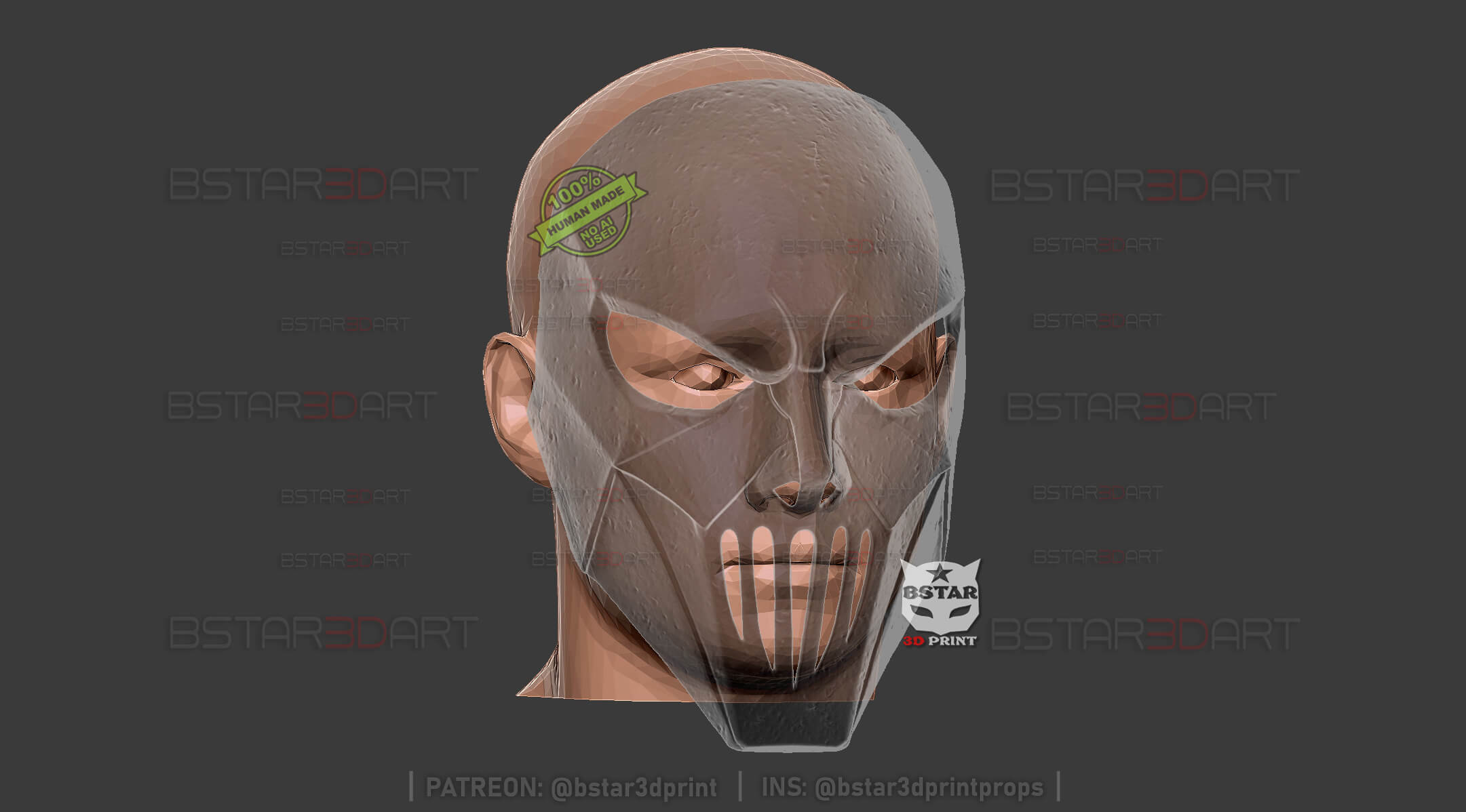 Mick Thomson Slipknot Mask - Halloween Cosplay - STL File 3D Model