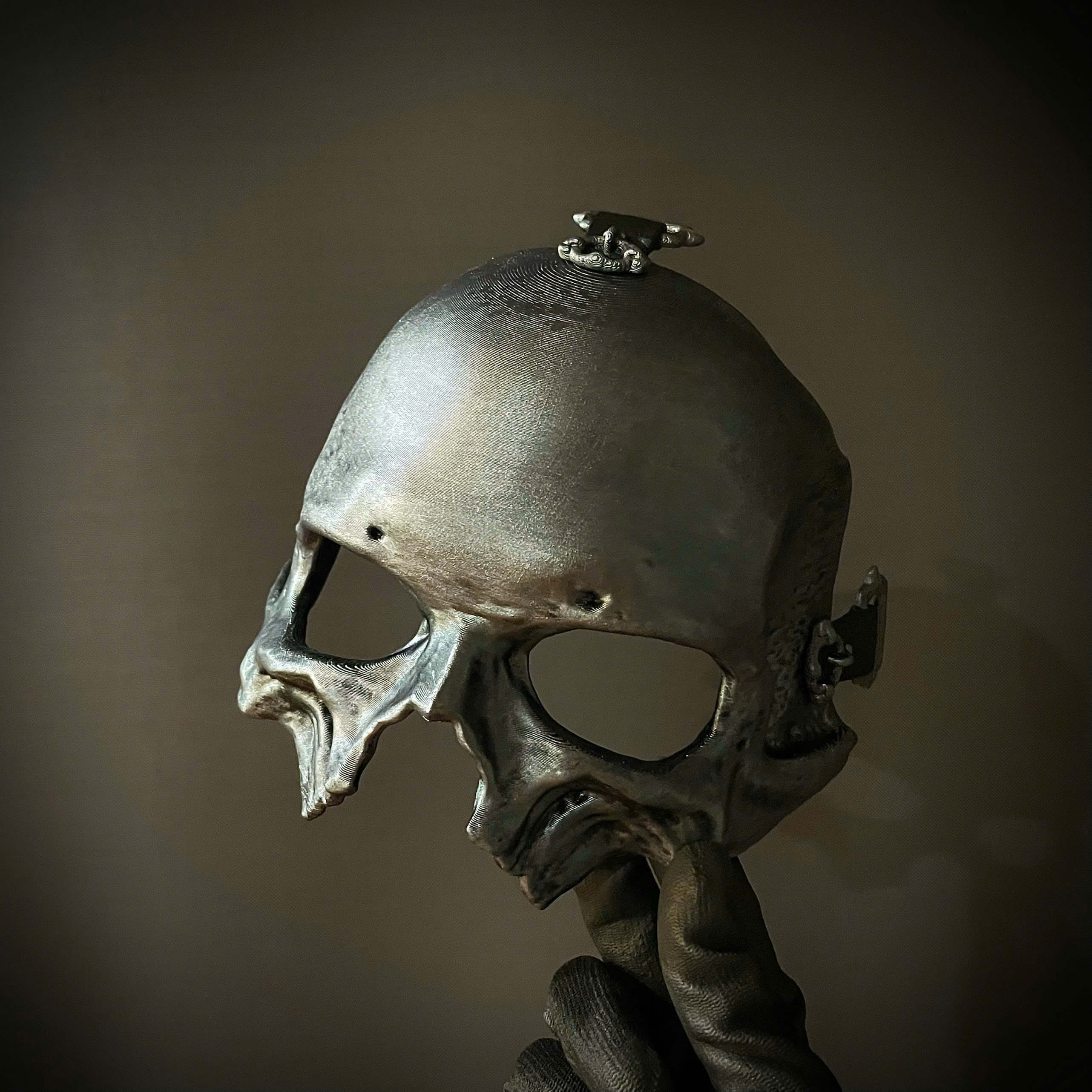 Papa V Skull Half Mask &ndash Ghost Band Inspired Cosplay H 3D Model