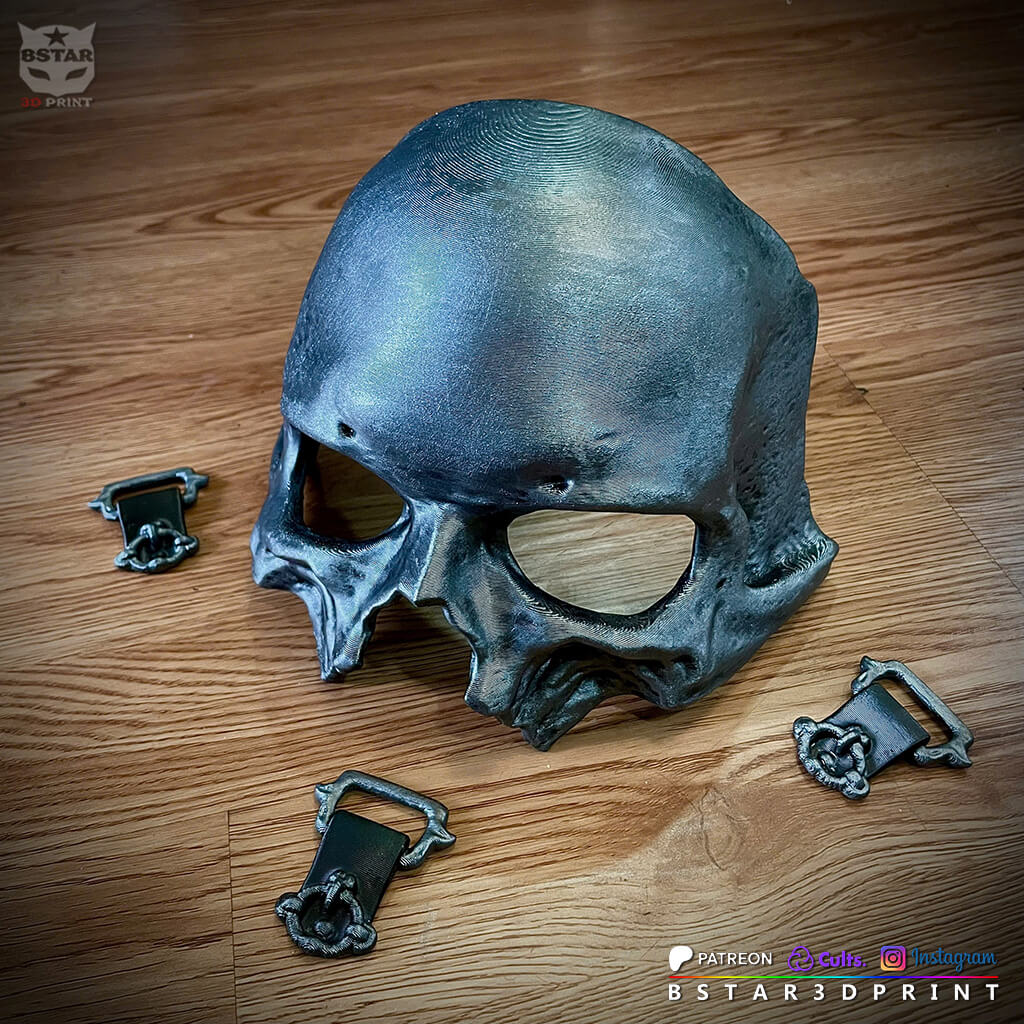 Papa V Skull Half Mask &ndash Ghost Band Inspired Cosplay H 3D Model
