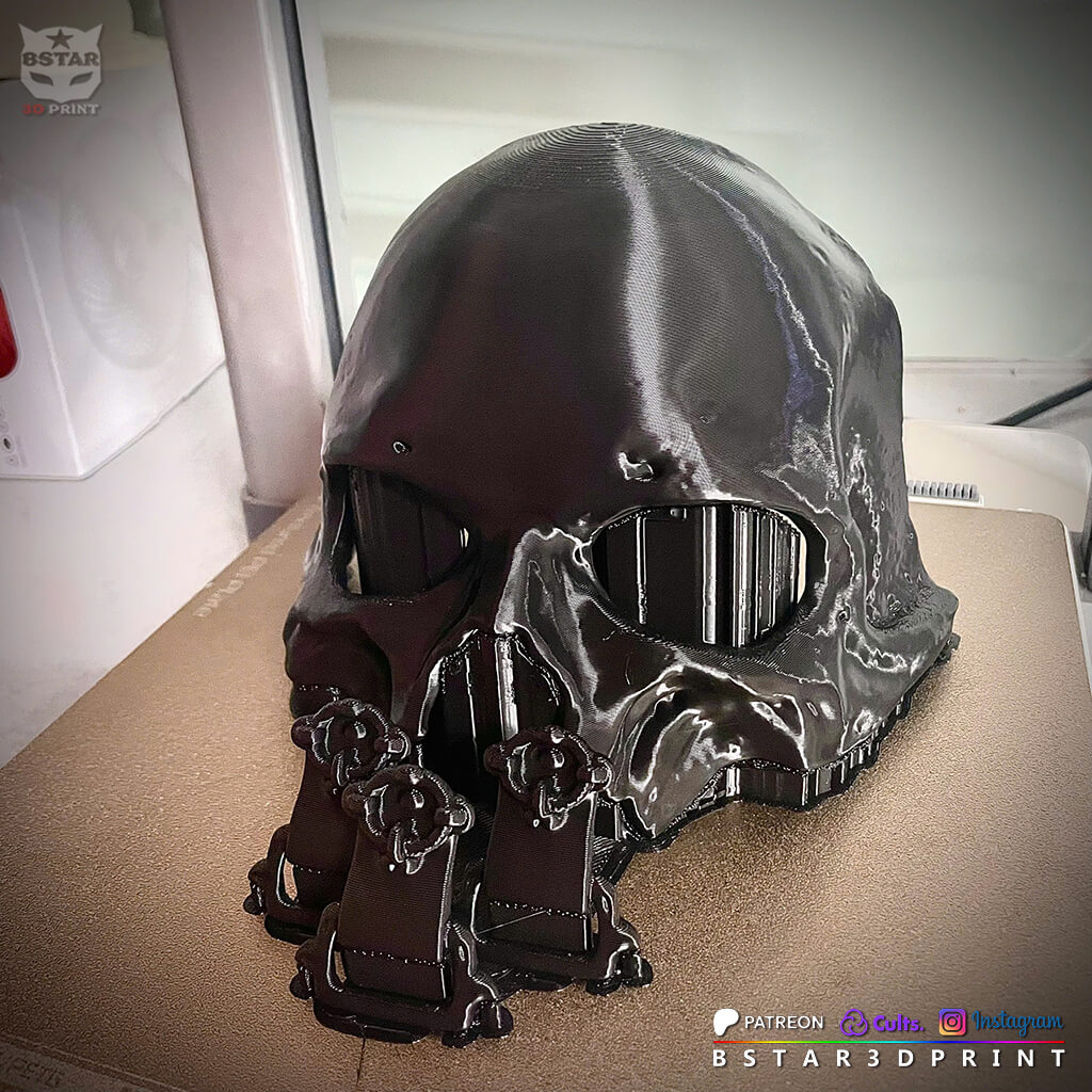 Papa V Skull Half Mask &ndash Ghost Band Inspired Cosplay H 3D Model