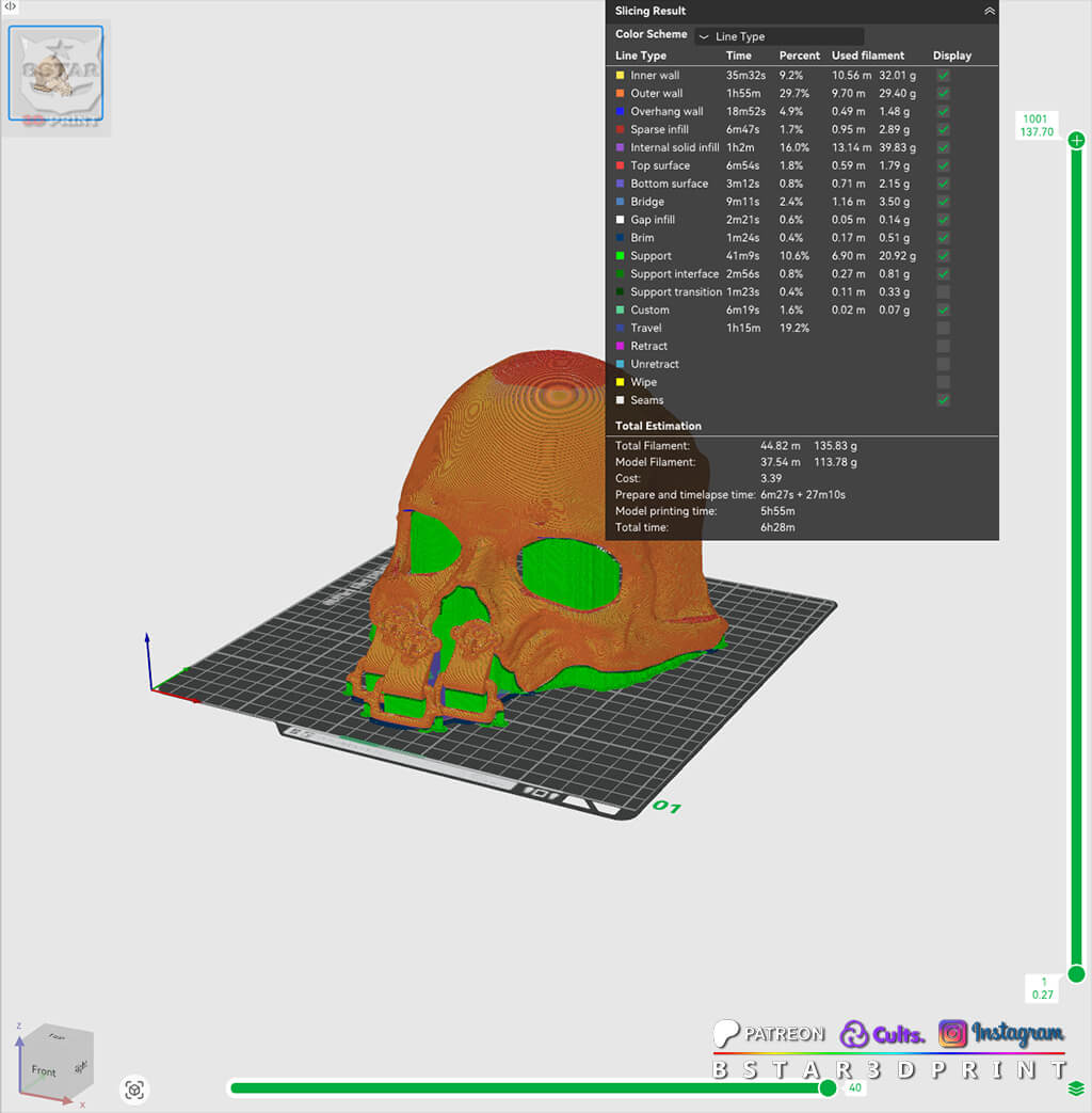 Papa V Skull Half Mask &ndash Ghost Band Inspired Cosplay H 3D Model