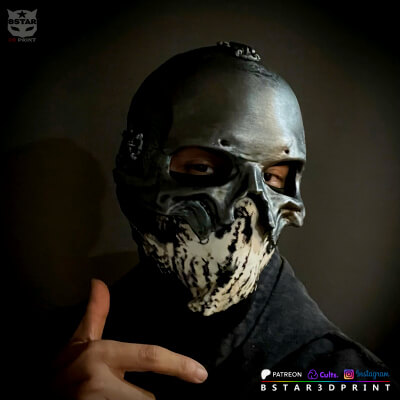 Papa V Skull Half Mask &ndash; Ghost Band Inspired Cosplay H