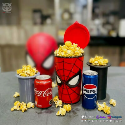 Spider-Man Coffee Cup Popcorn Snack Holder