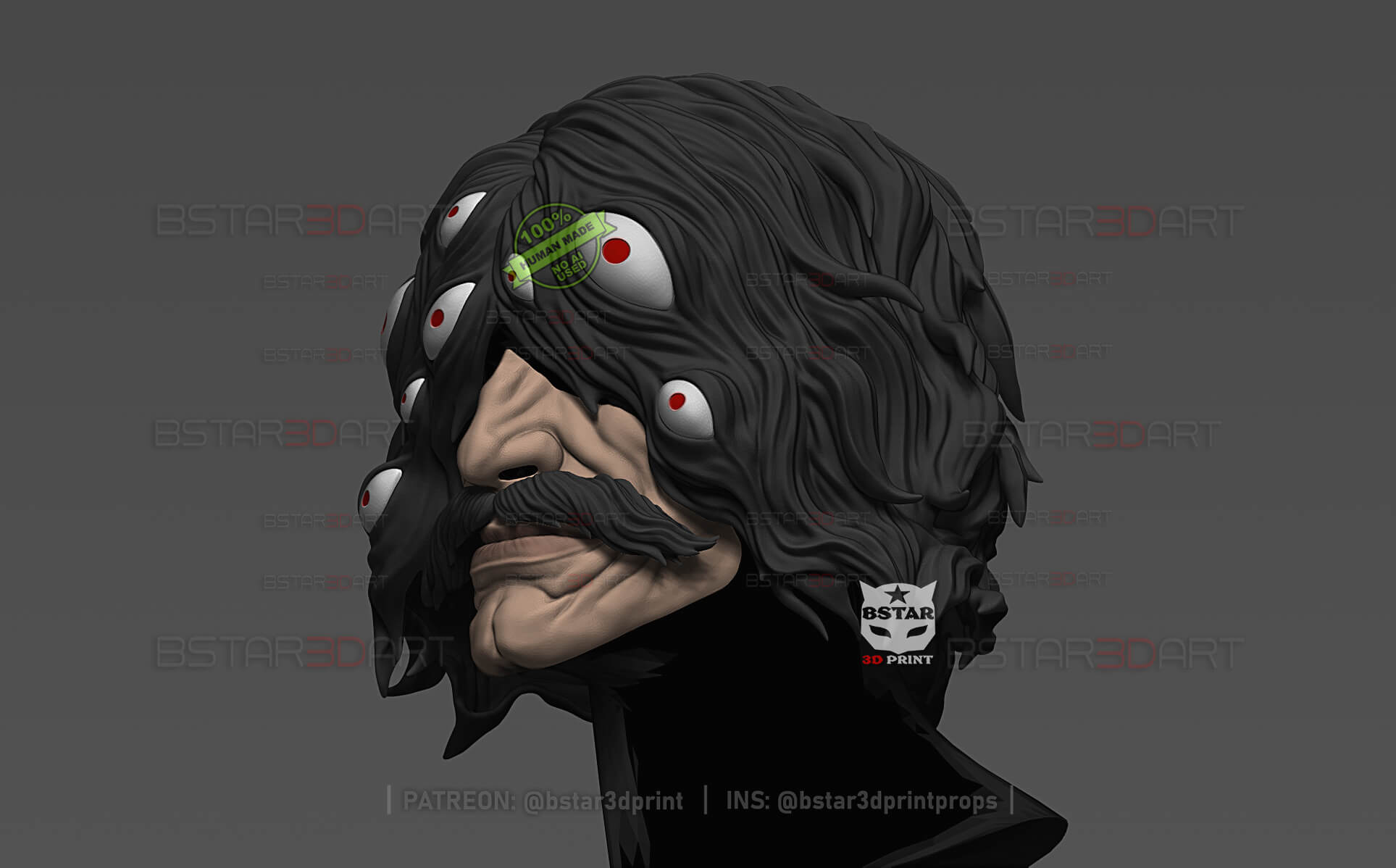 Yhwach Almighty Head Wearable Bleach Anime TYBW 3D Model