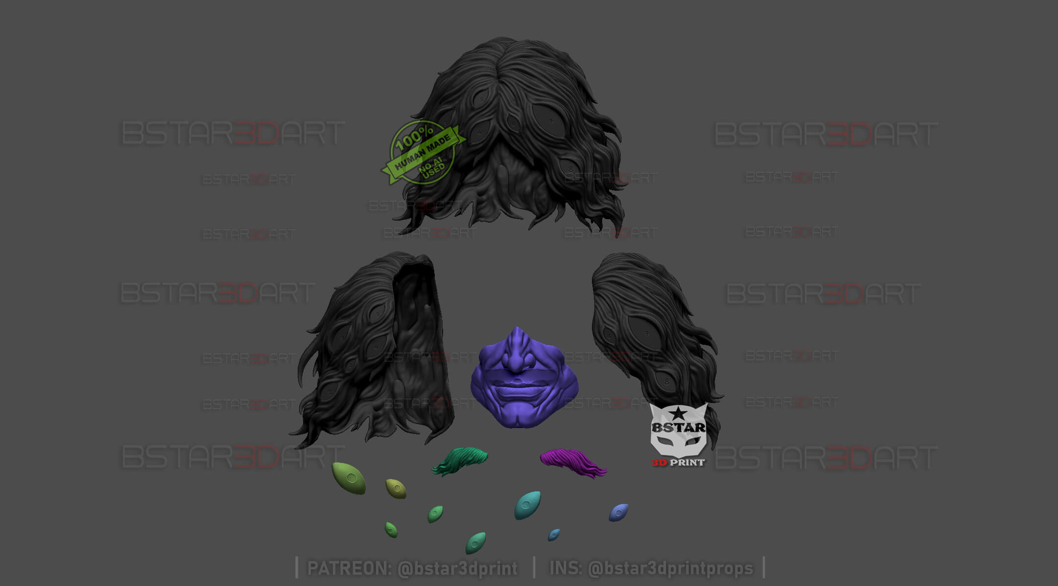 Yhwach Almighty Head Wearable Bleach Anime TYBW 3D Model