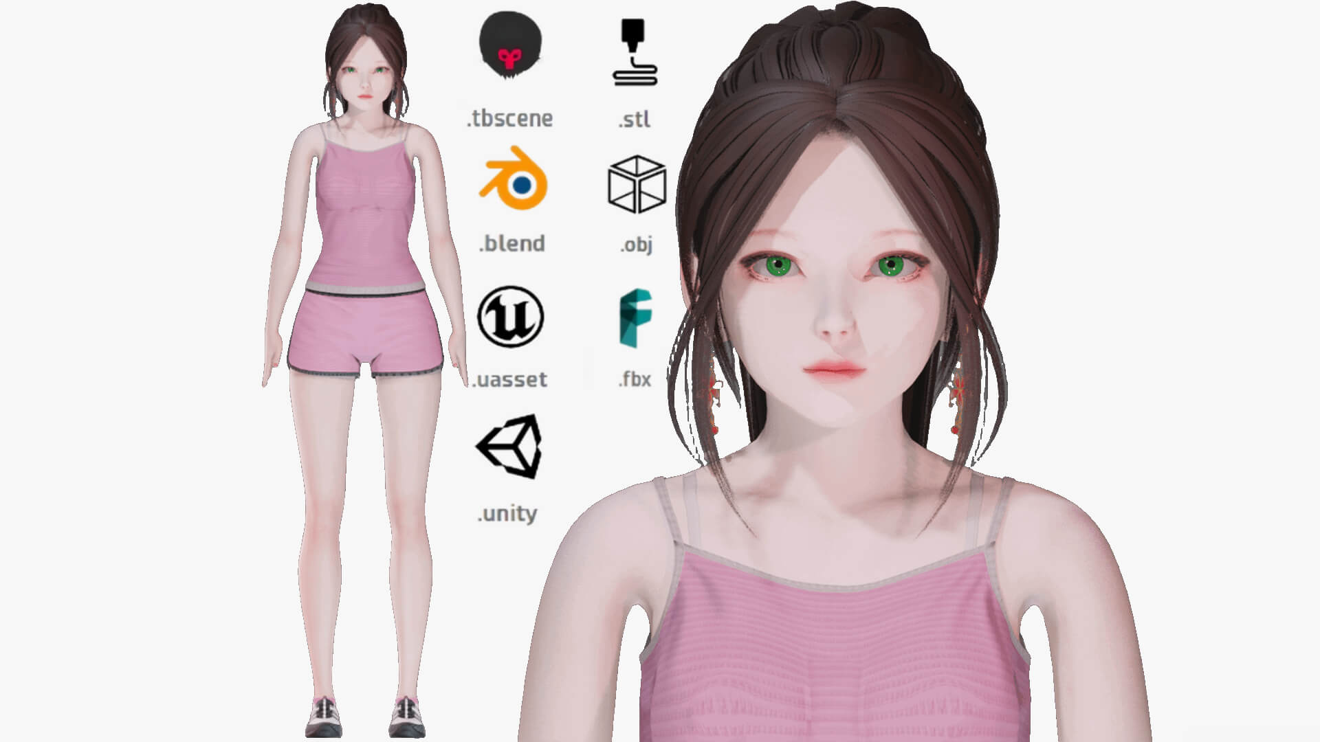 Casual Clothes 0030 - Rig - UE - Unity - Blender - Animated 3D Model