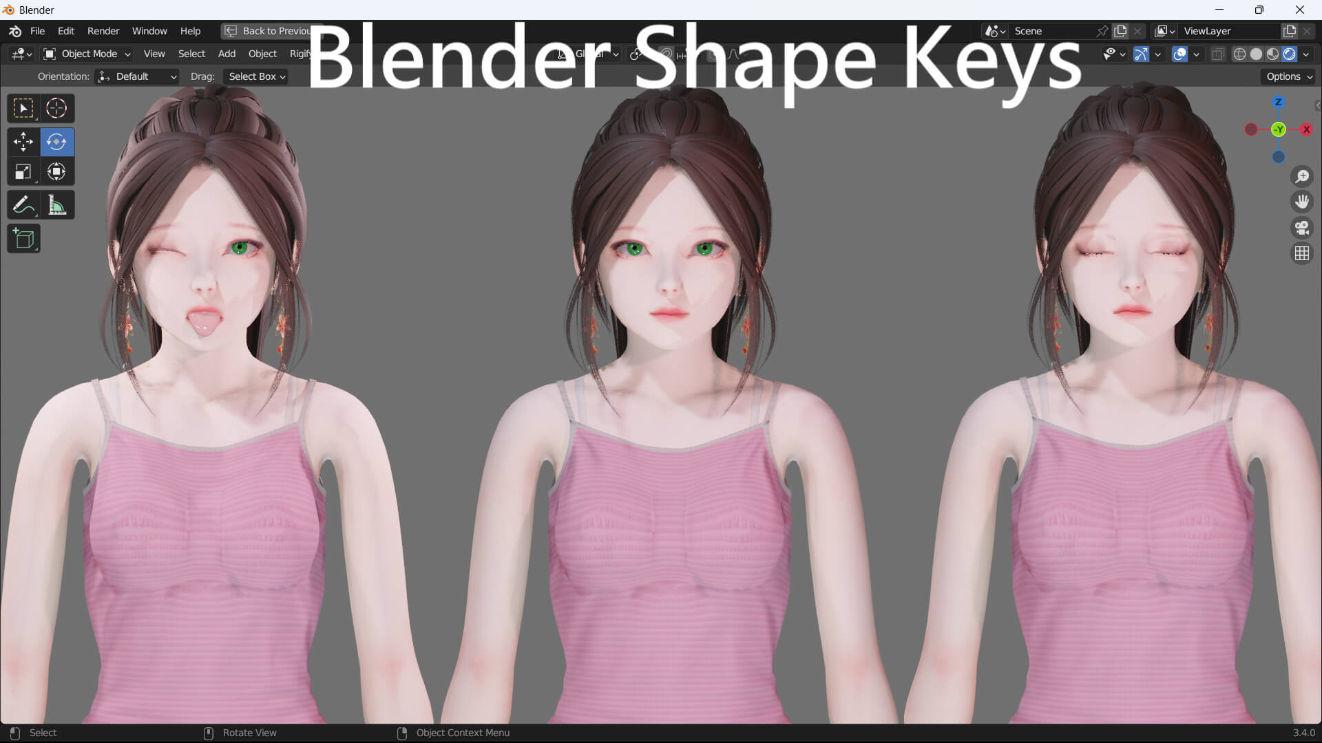 Casual Clothes 0030 - Rig - UE - Unity - Blender - Animated 3D Model