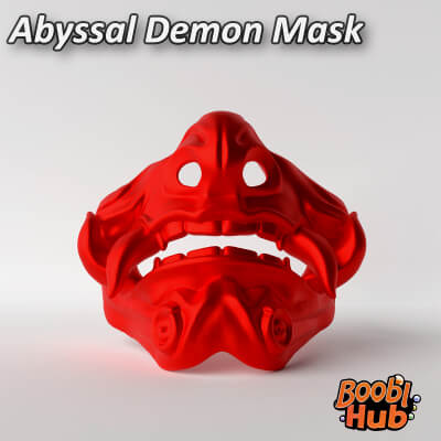 Abyssal Demon Mask — Decorative 3D Print Model
