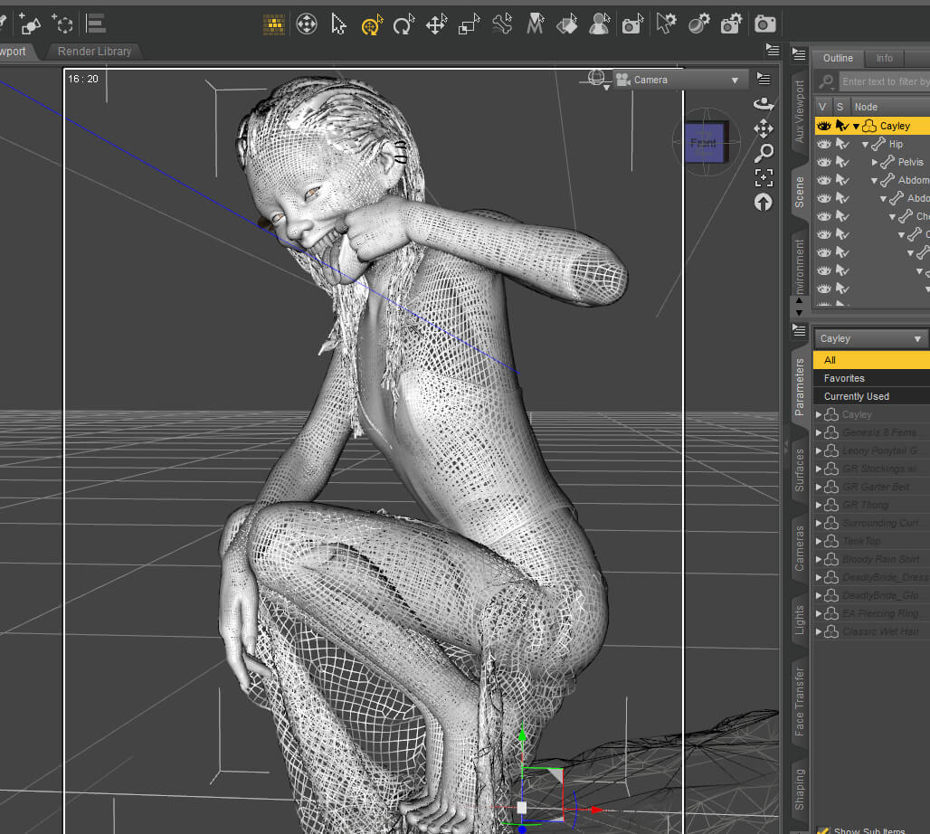 MirandaRed 3D Render, Digital Artwork by Borosaith