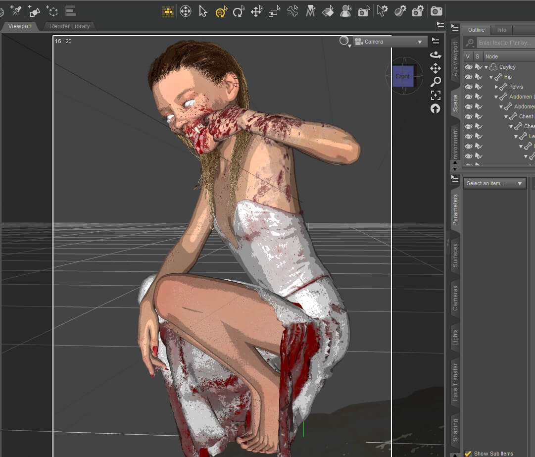 MirandaRed 3D Render, Digital Artwork by Borosaith