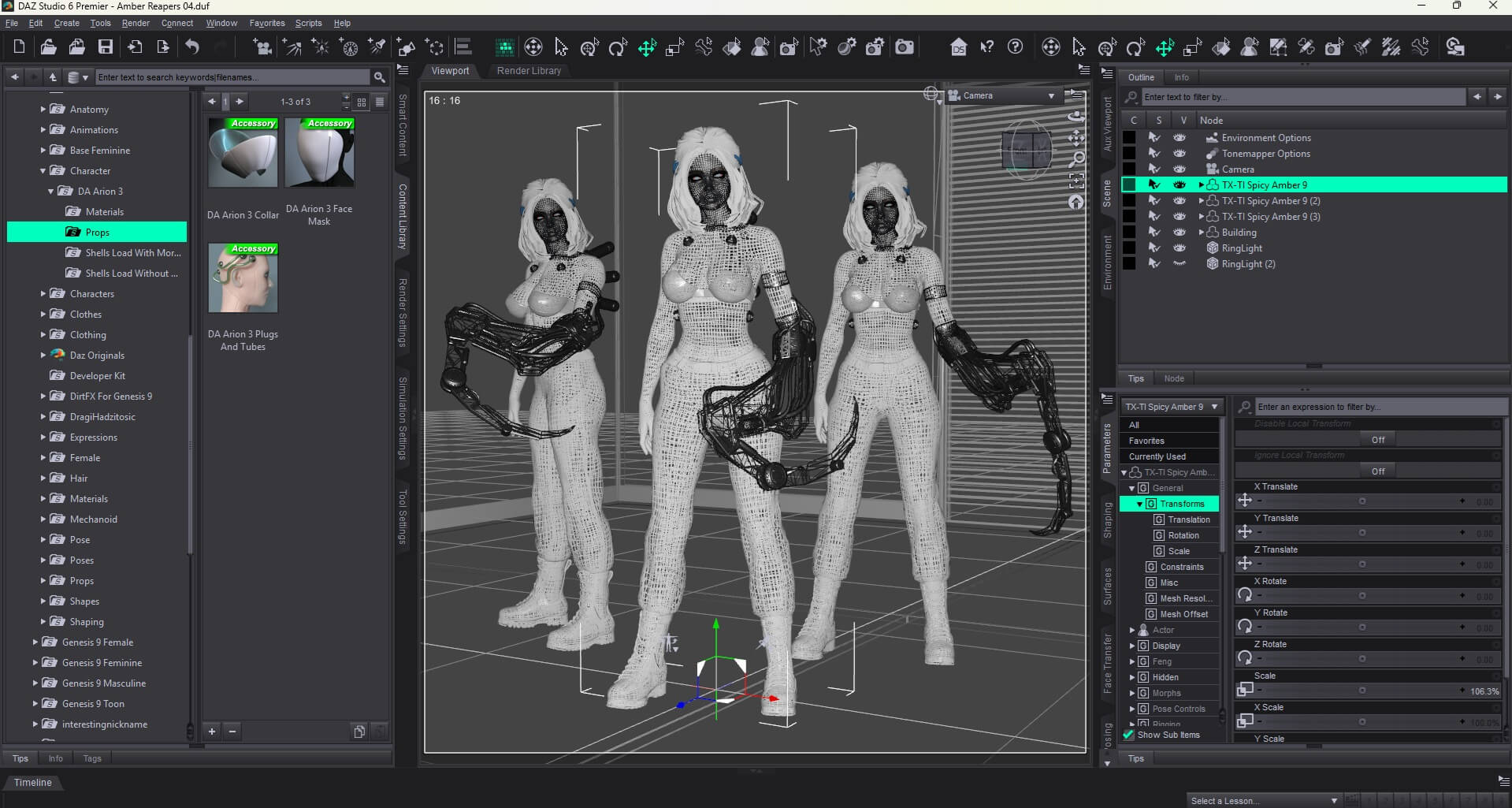 Amber Reapers 3D Render, Digital Artwork by braunmar