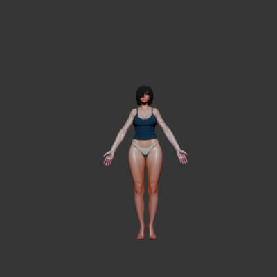 Himeno – Chainsaw Man Inspired 3D Character Model