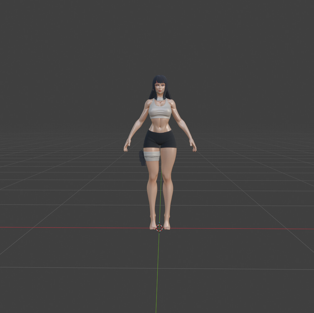 Hinata Hyuga &ndash Naruto I 3D Model