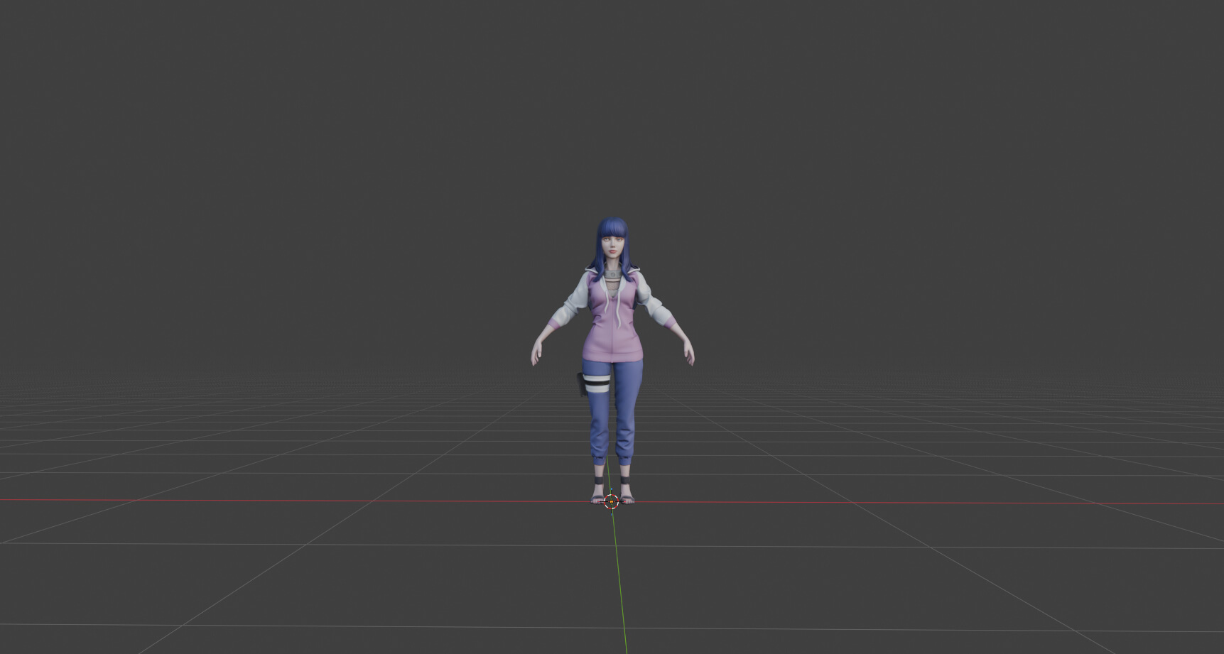 Hinata Hyuga &ndash Naruto 3D Model