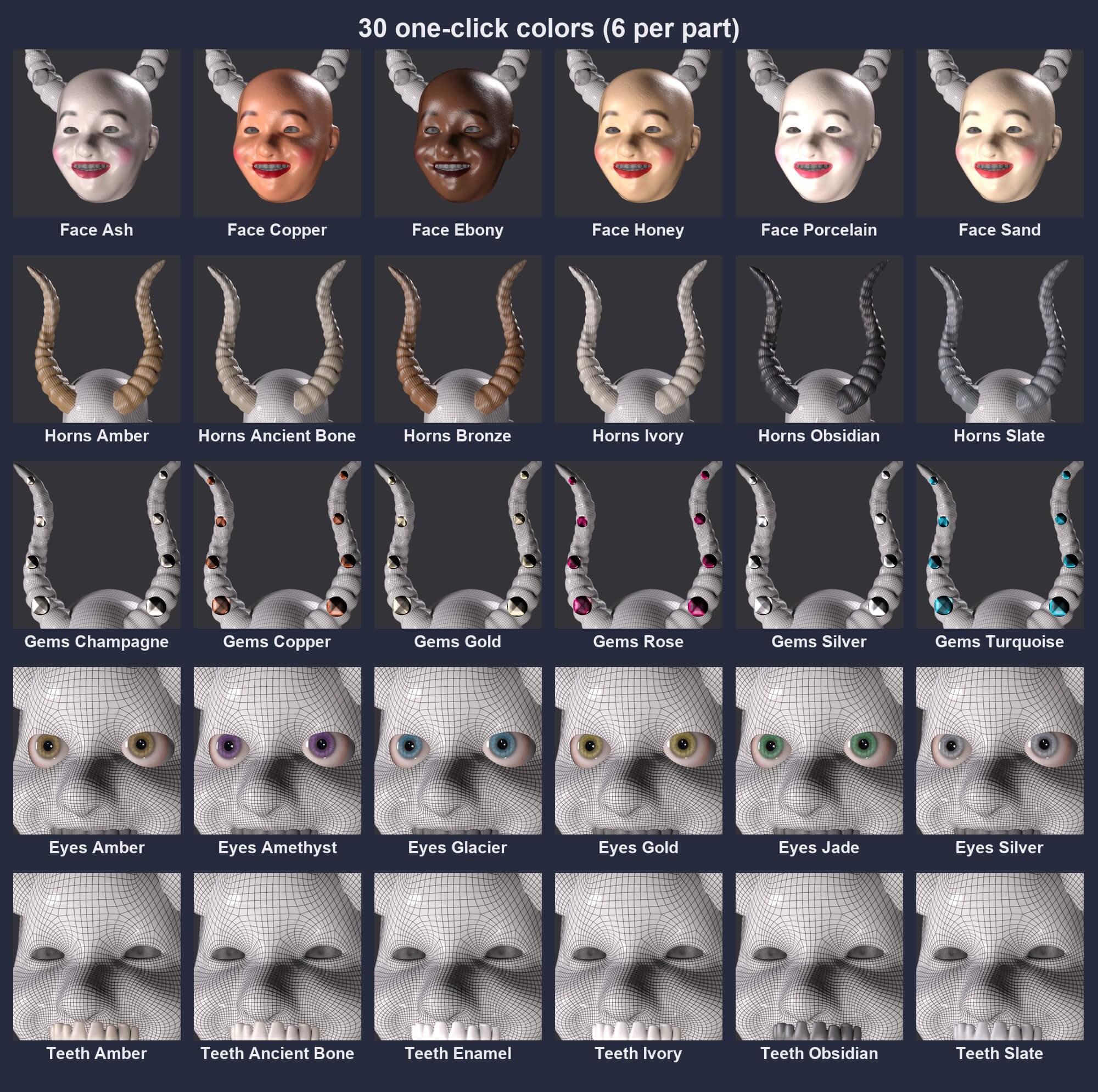 China Supay Mask Bundle for Genesis 8 8.1 and 9 Daz Content