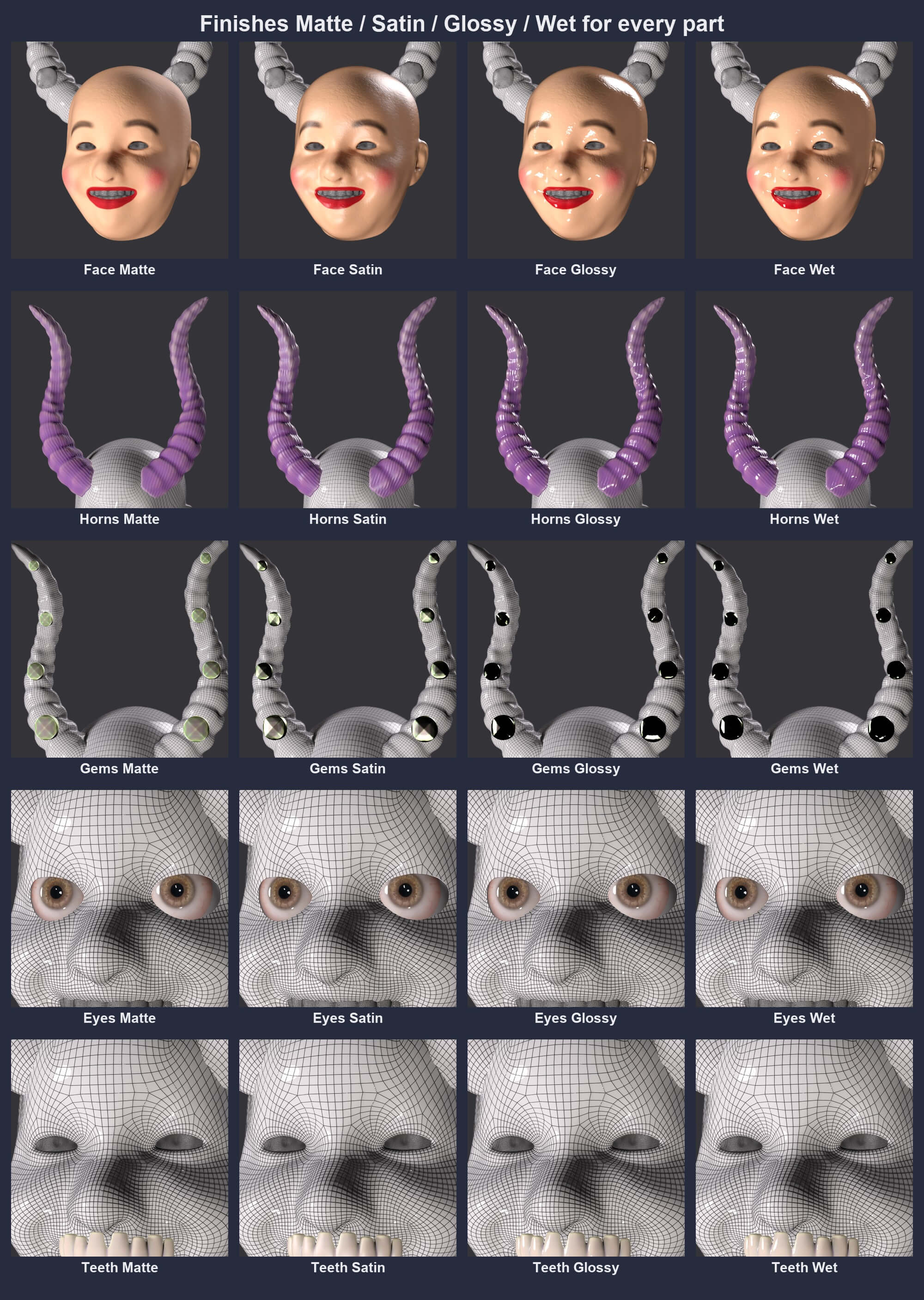China Supay Mask Bundle for Genesis 8 8.1 and 9 Daz Content