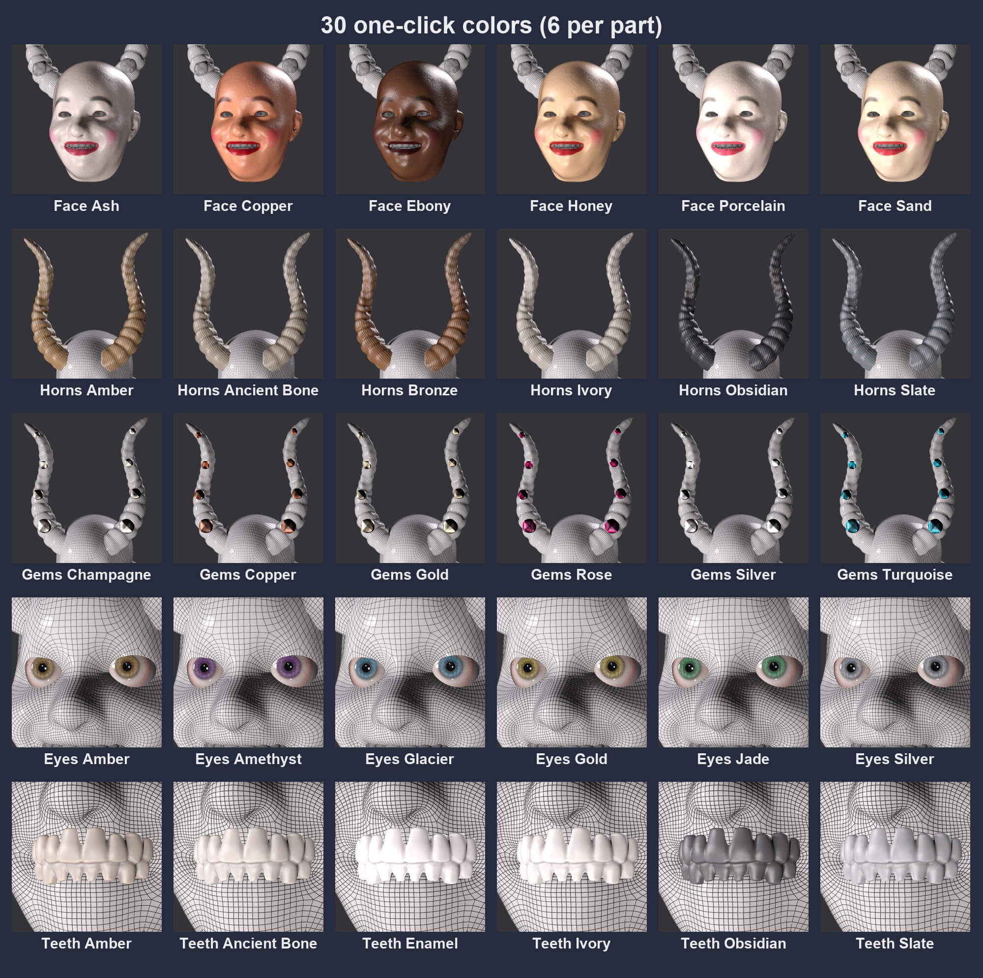 China Supay Mask Bundle for Genesis 8 8.1 and 9 Daz Content