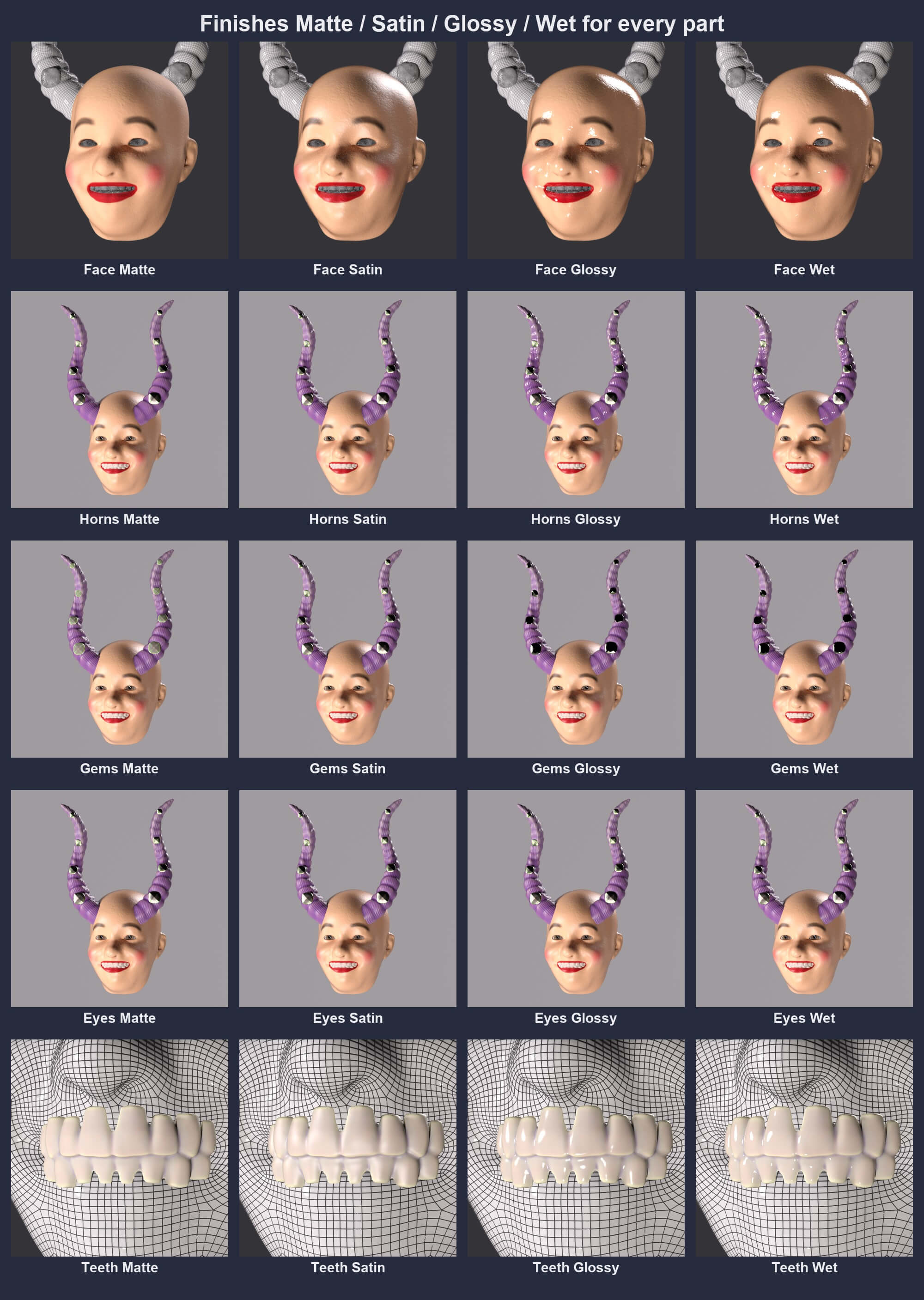 China Supay Mask Bundle for Genesis 8 8.1 and 9 Daz Content