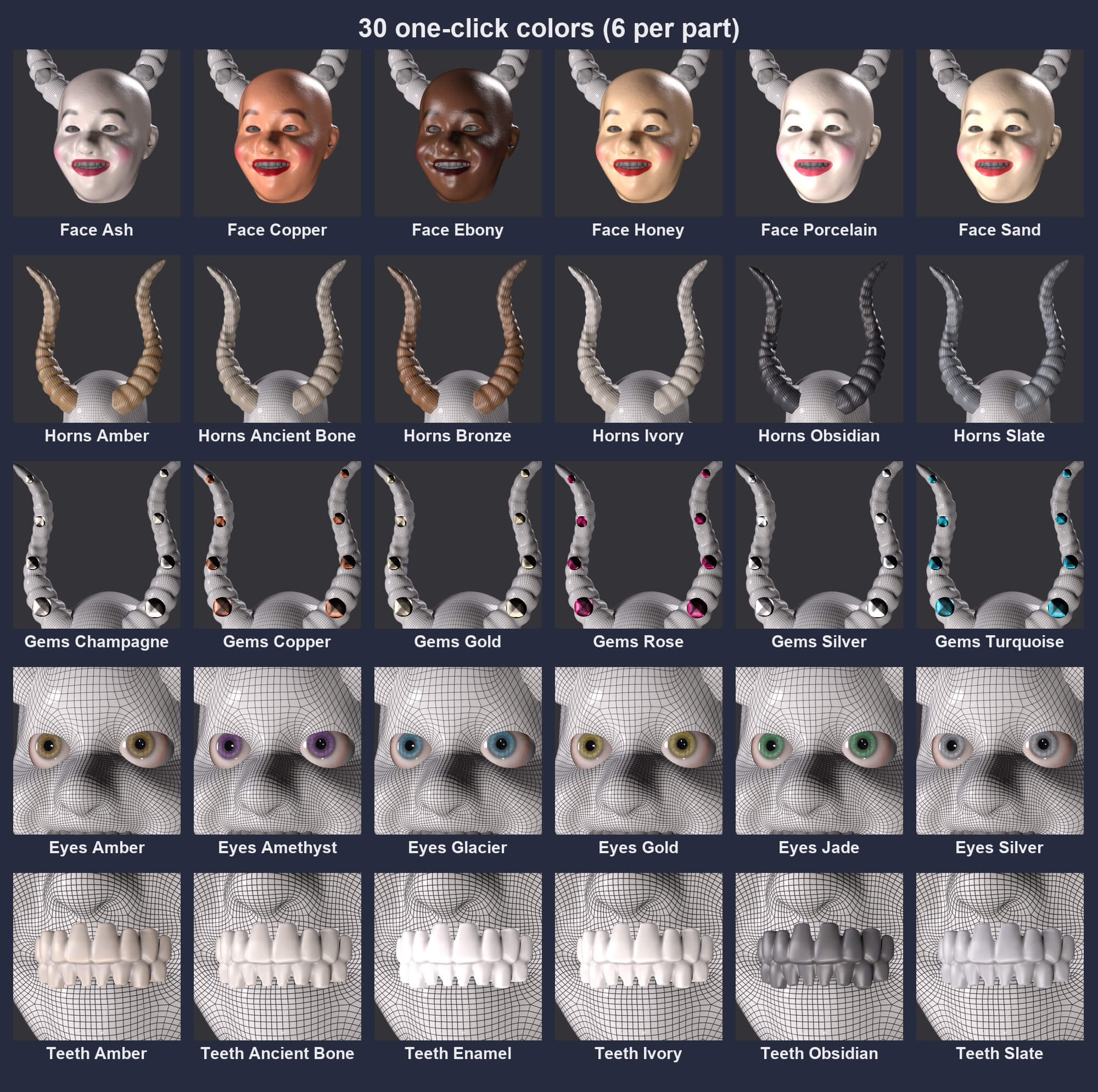 China Supay Mask Bundle for Genesis 8 8.1 and 9 Daz Content