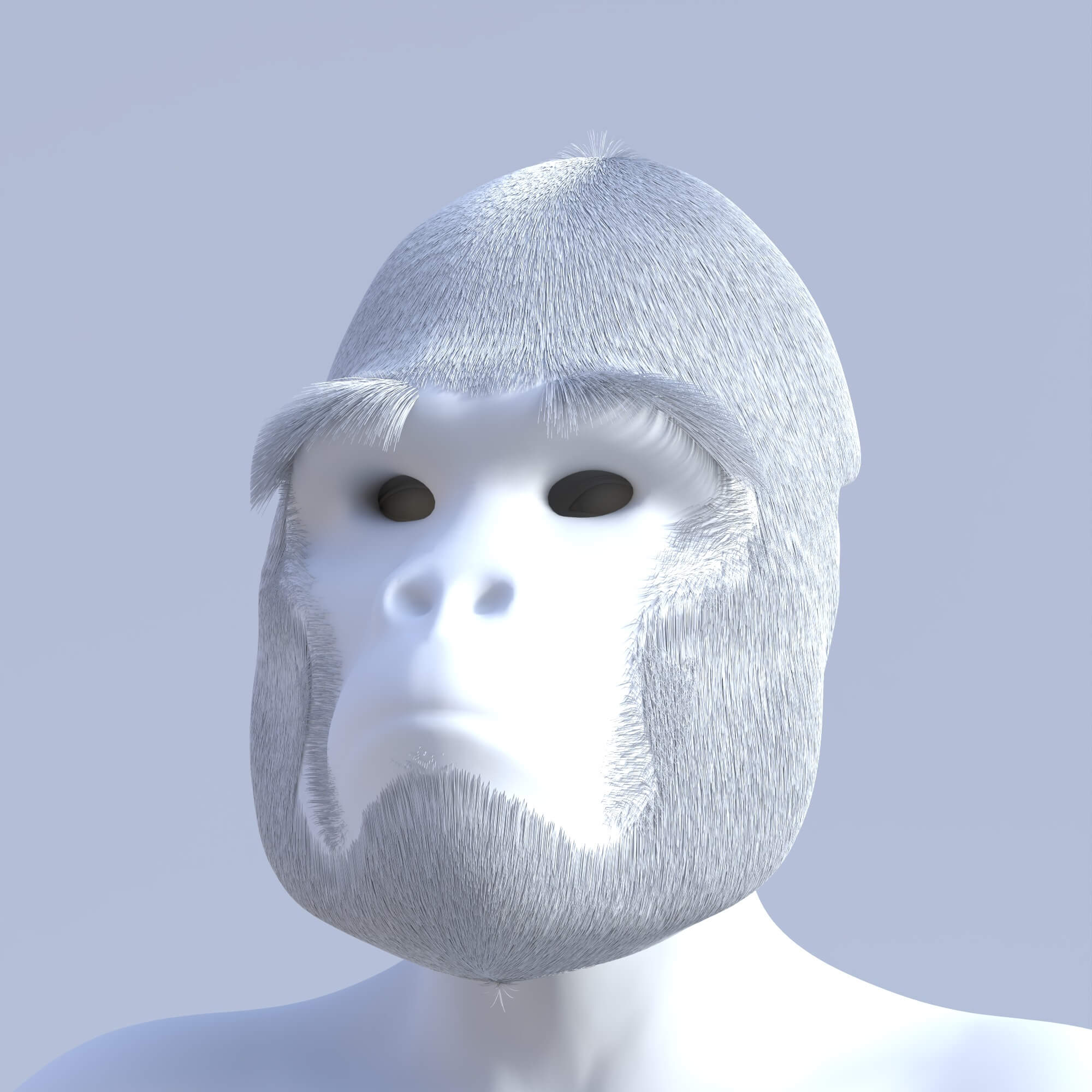 Gorilla Mask for Genesis 8 and 8.1 Male Daz Content