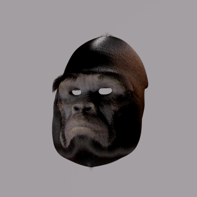 Gorilla Mask for Genesis 8 and 8.1 Male
