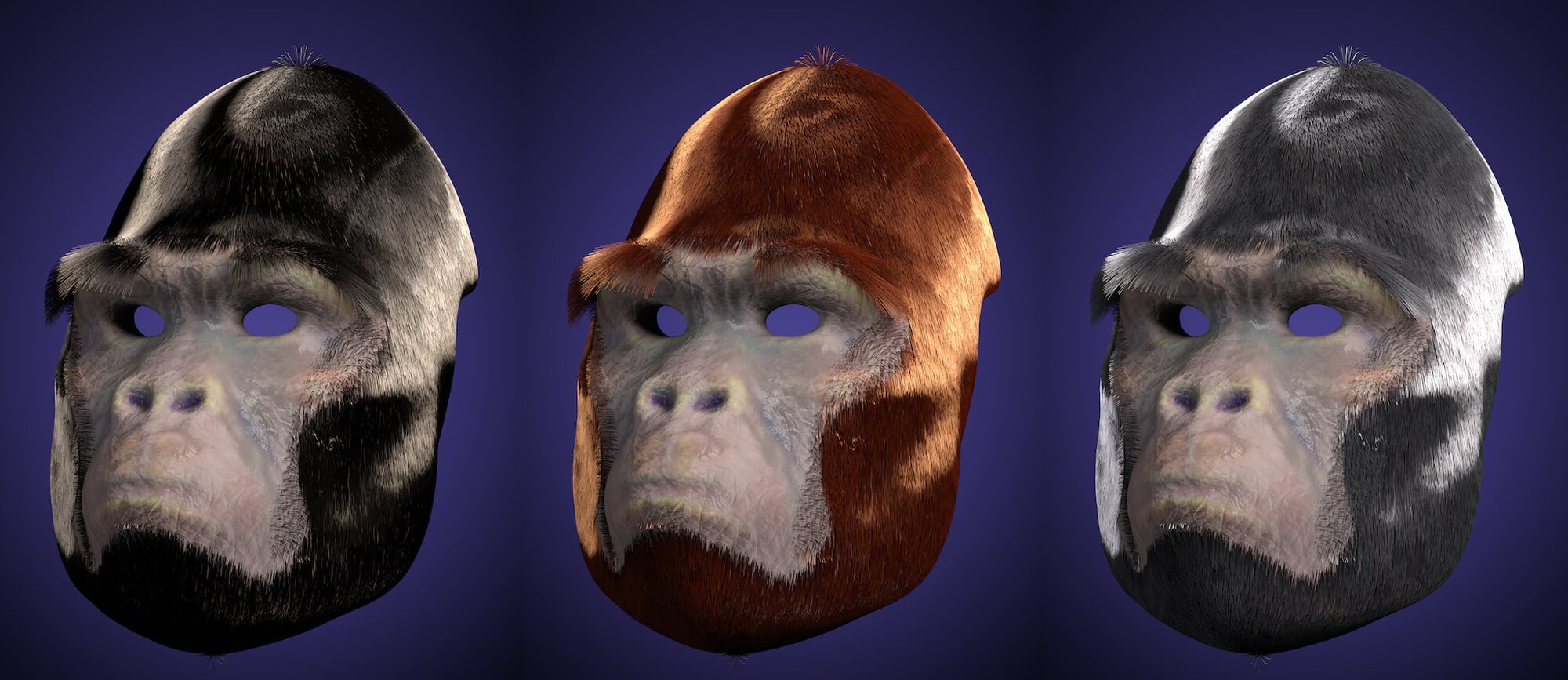 Gorilla Mask Bundle for Genesis 8 8.1 and 9 Daz Content