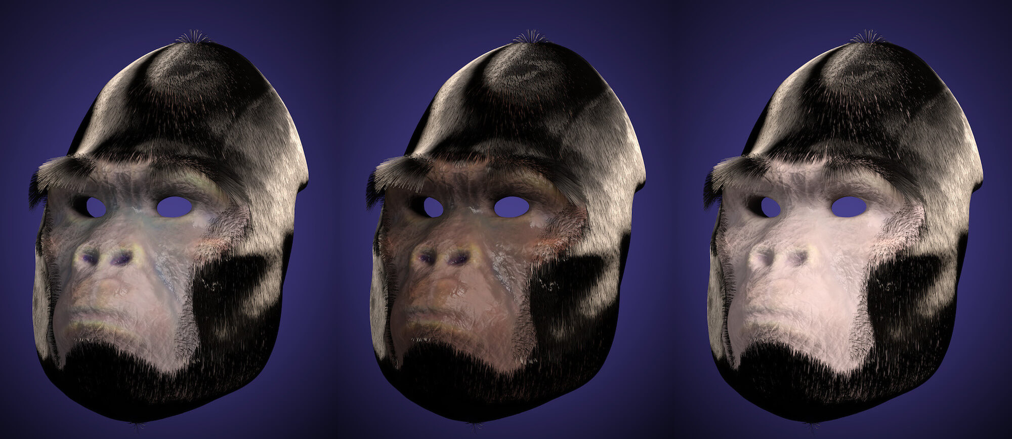Gorilla Mask Bundle for Genesis 8 8.1 and 9 Daz Content
