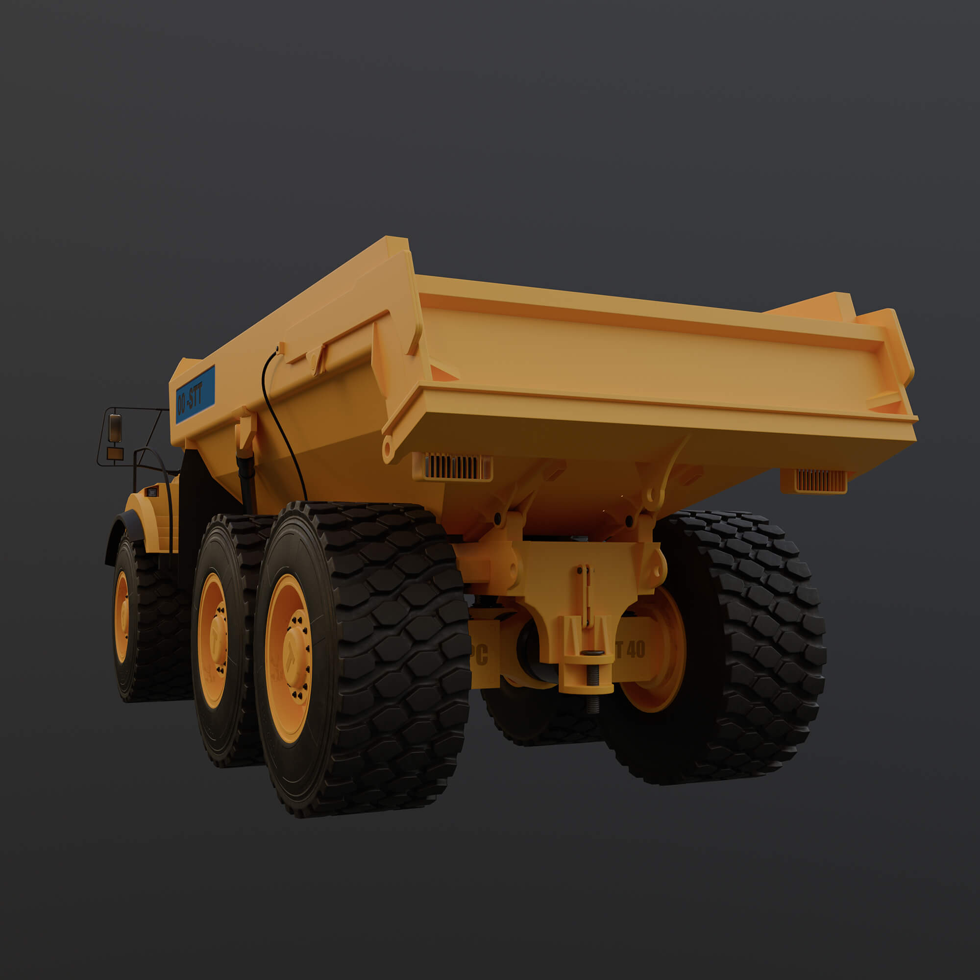DirtMaster Dump Truck 3D Model