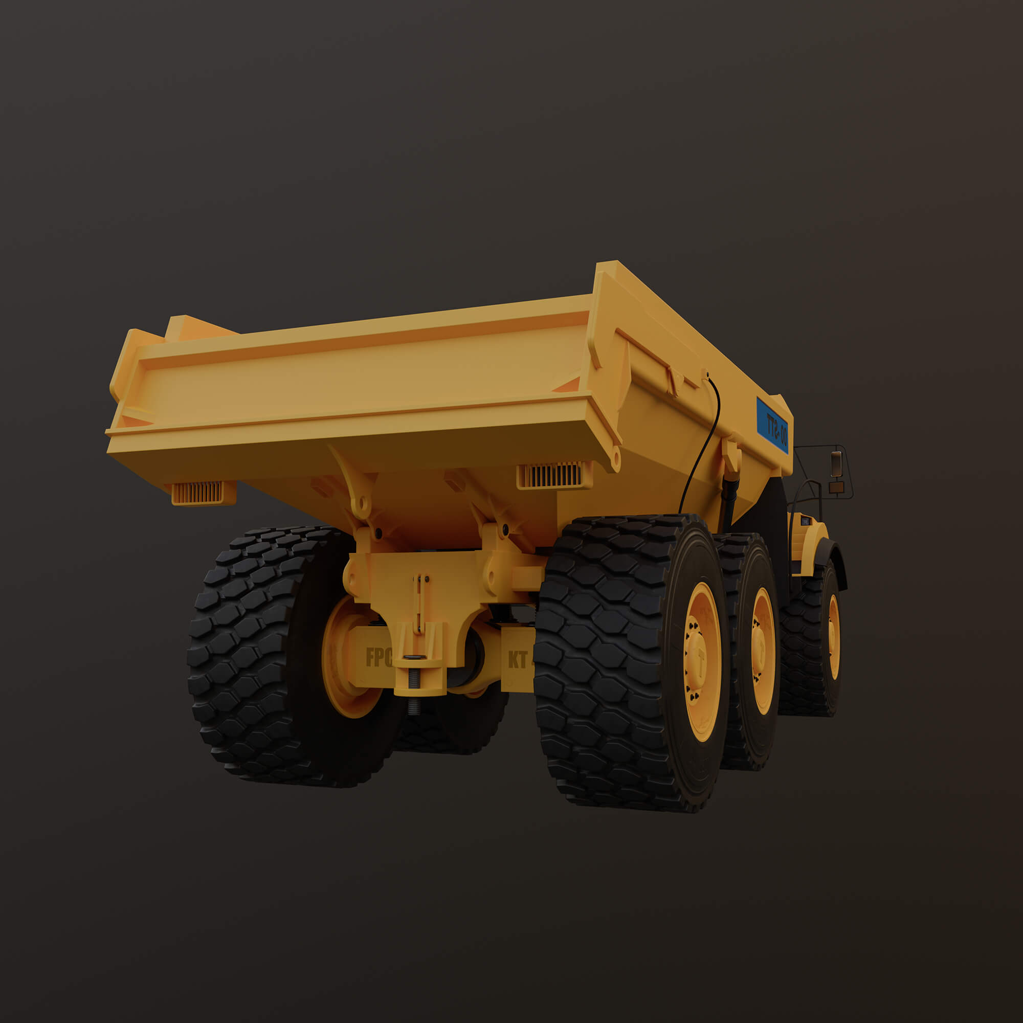 DirtMaster Dump Truck 3D Model