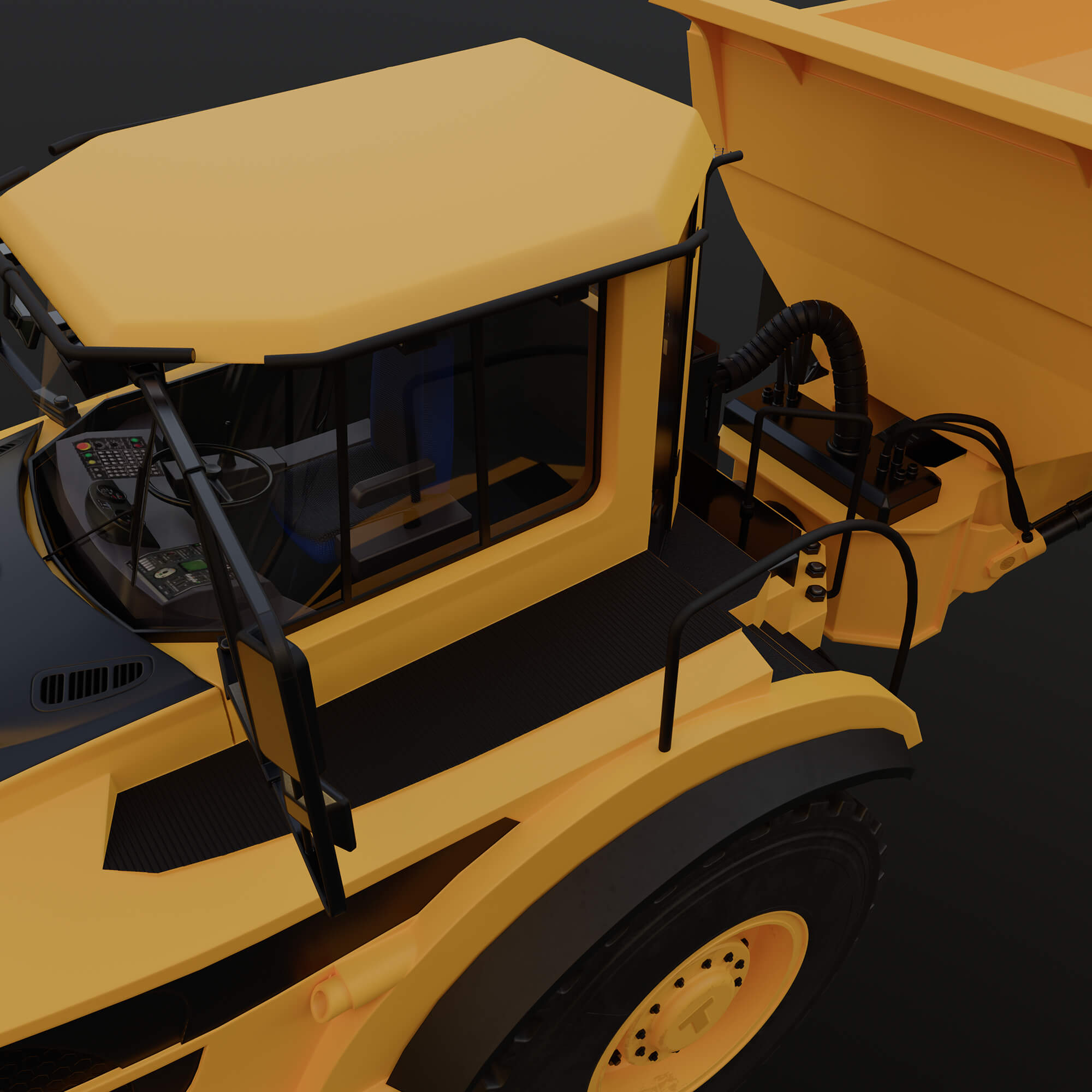 DirtMaster Dump Truck 3D Model