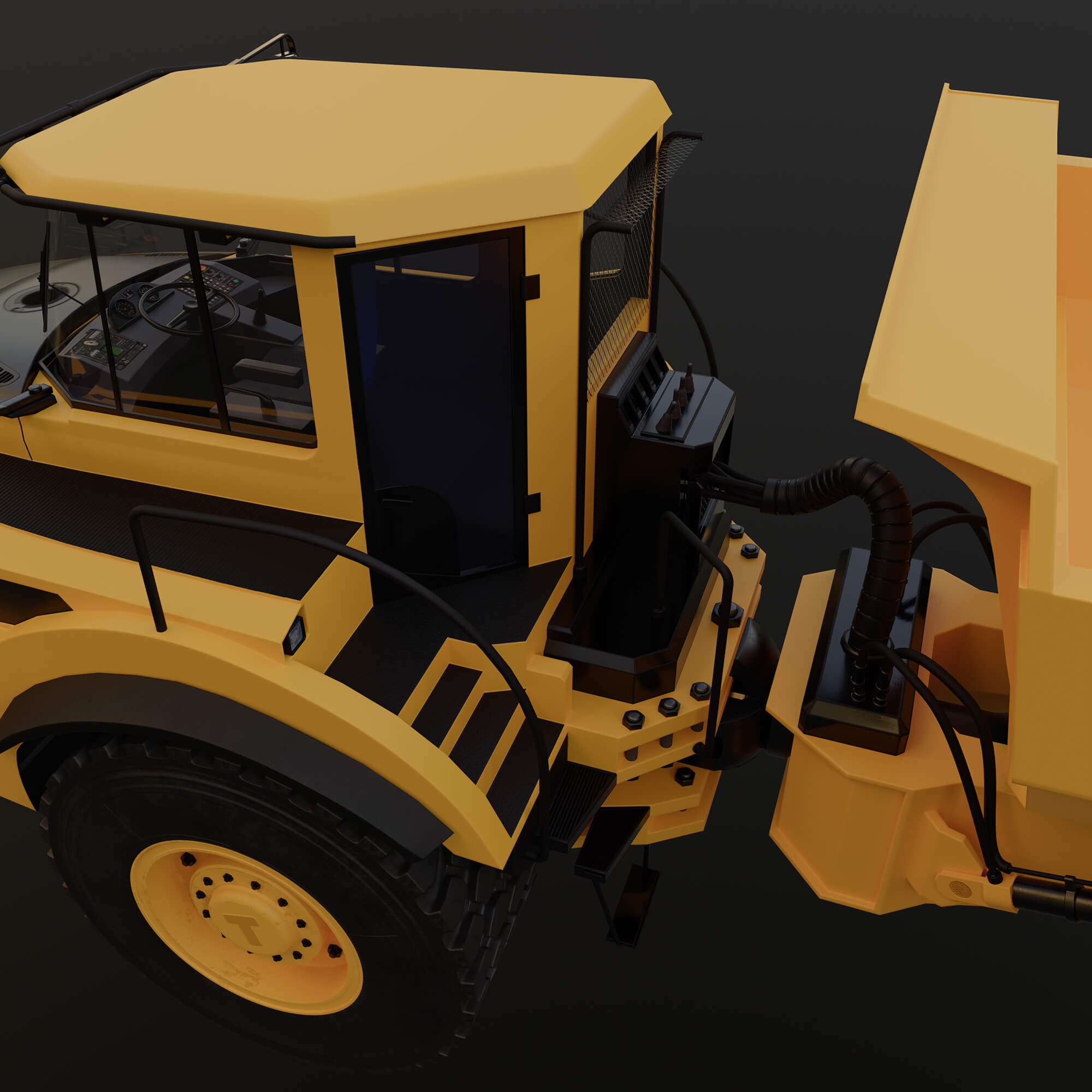 DirtMaster Dump Truck 3D Model