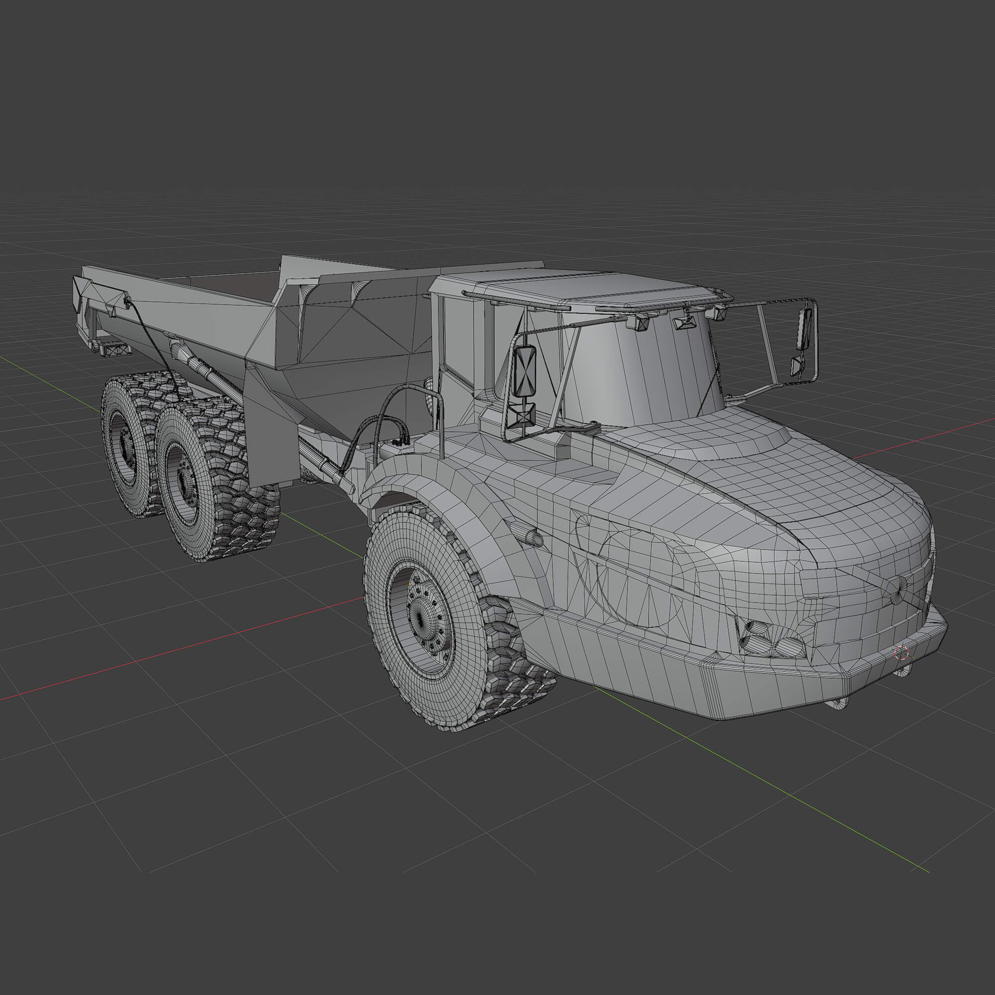 DirtMaster Dump Truck 3D Model