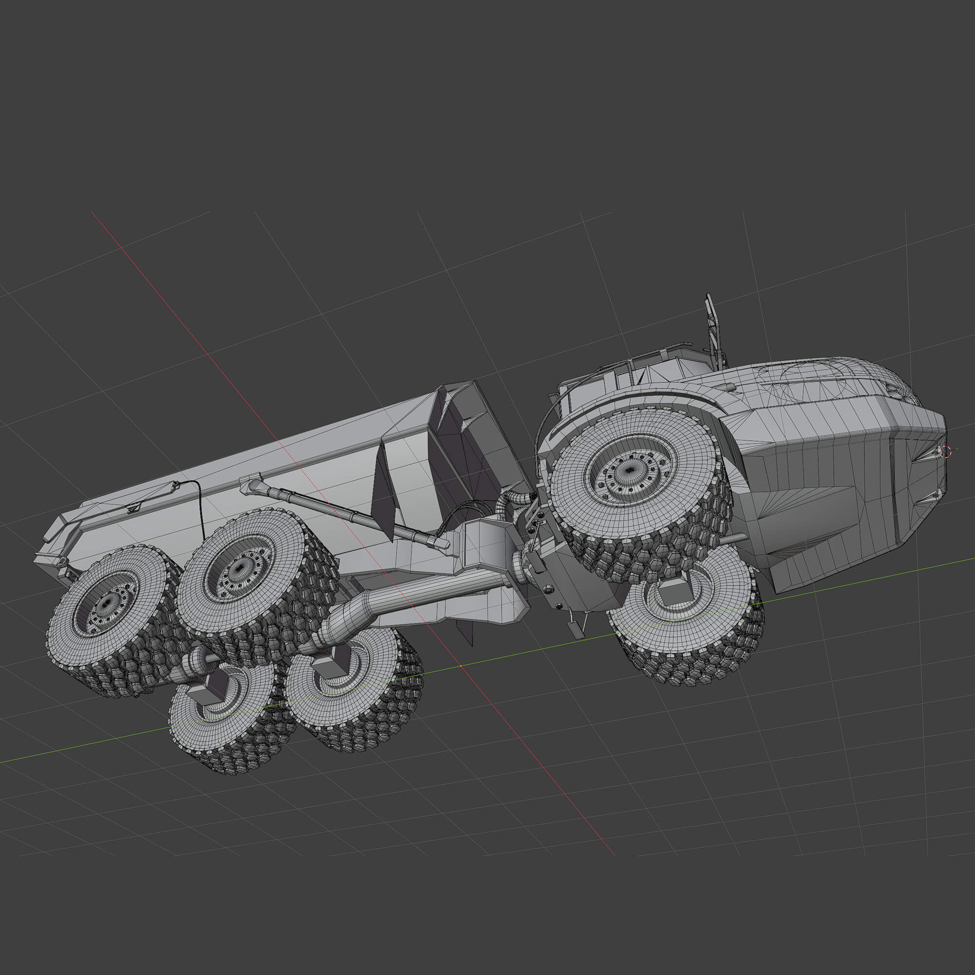 DirtMaster Dump Truck 3D Model